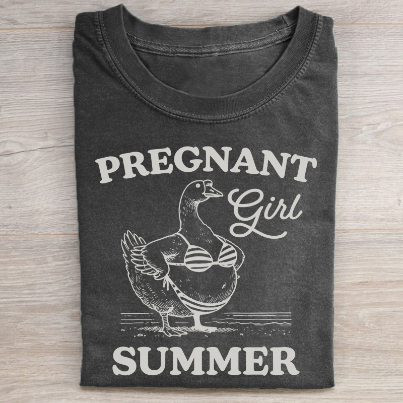 Pregnant Girl Summer T-shirt