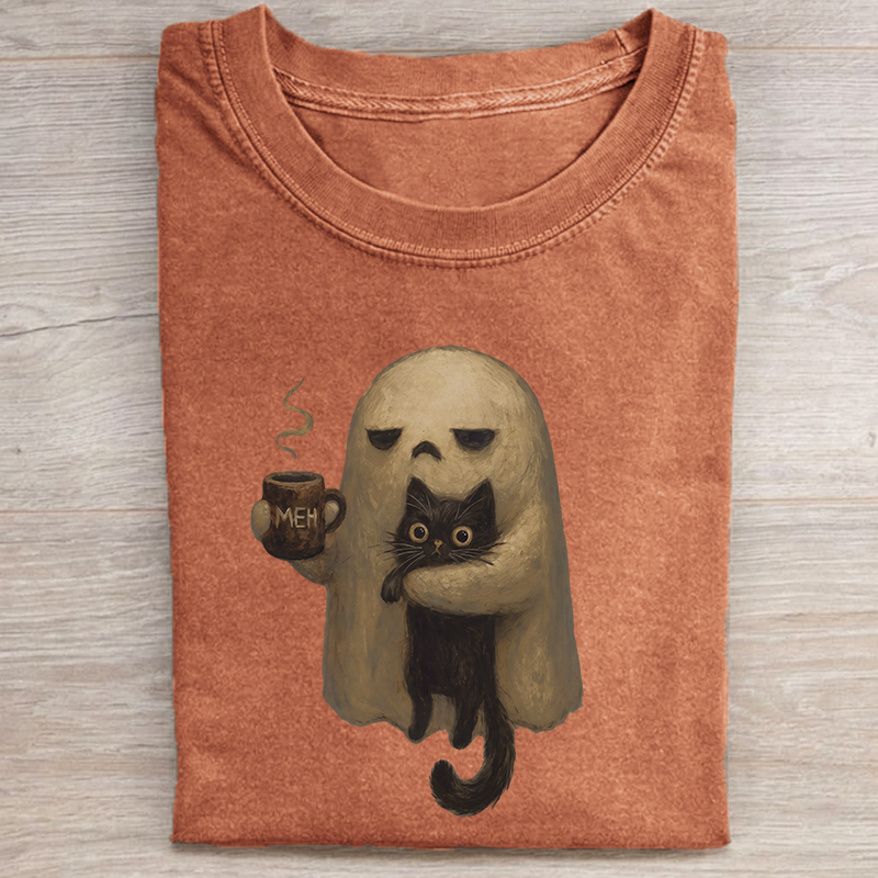 Spooky Black Cat T-shirt