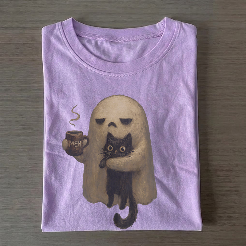 Spooky Black Cat T-shirt