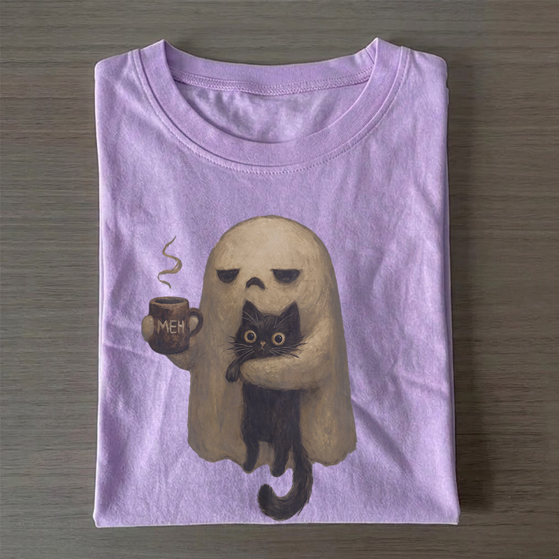 Spooky Black Cat T-shirt