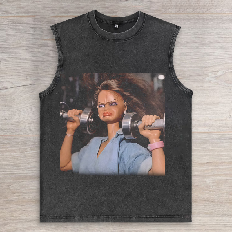 Funny Gym Doll Meme Tank