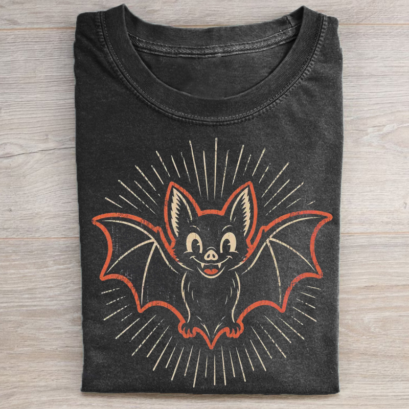 Retro Bat Spooky Season T-shirt