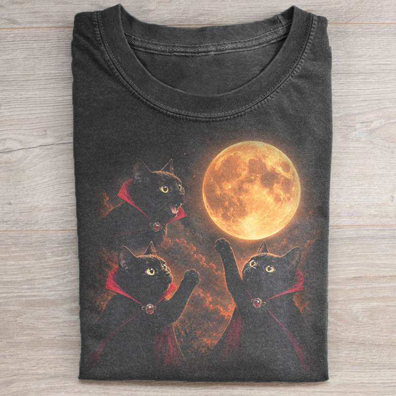 Black Cat Vampire T-shirt
