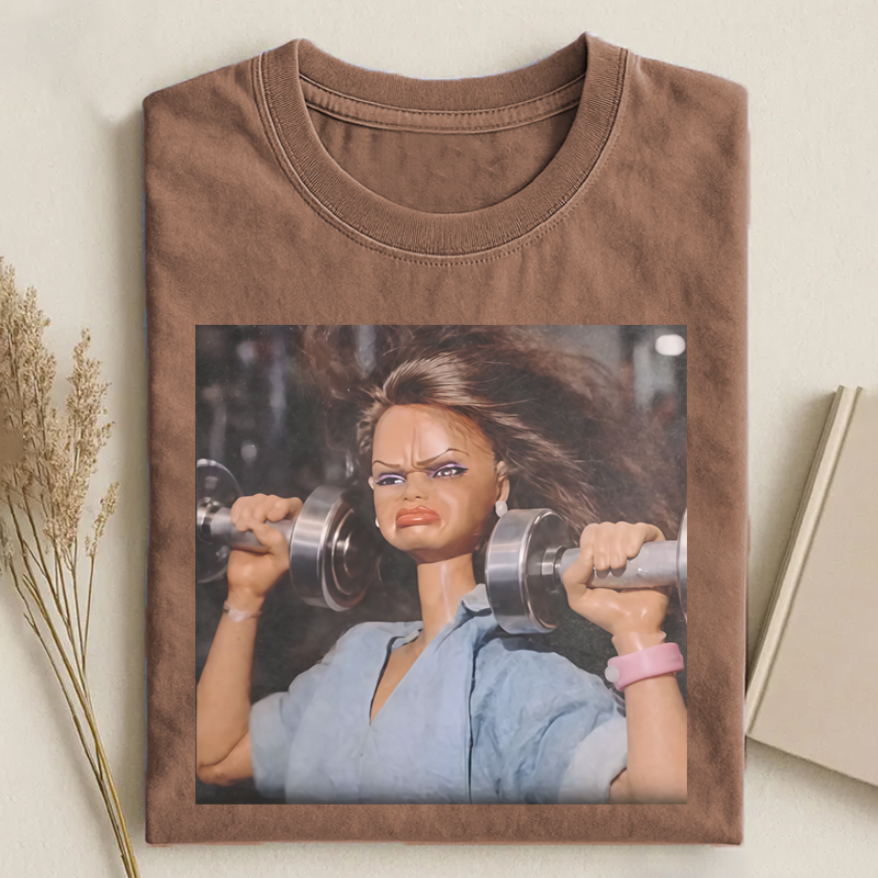 Funny Gym Doll Meme T-shirt