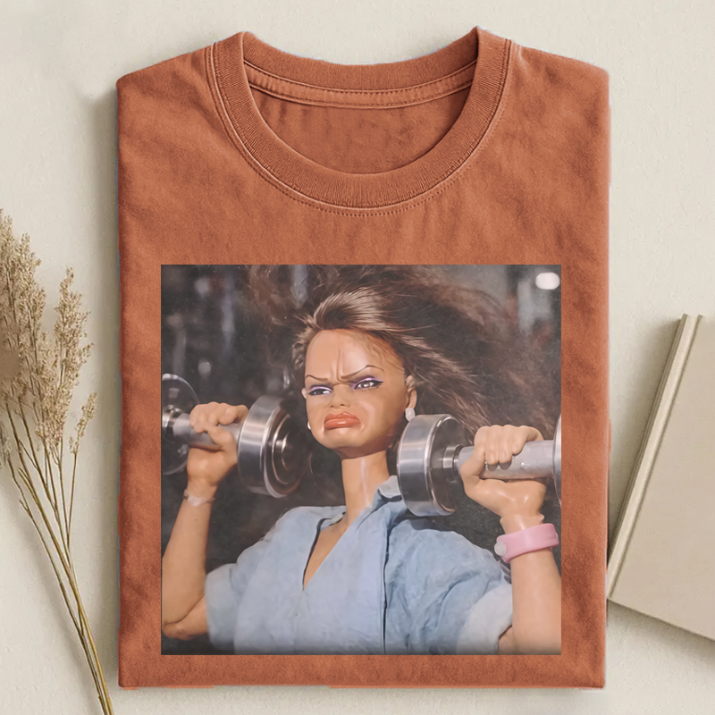 Funny Gym Doll Meme T-shirt