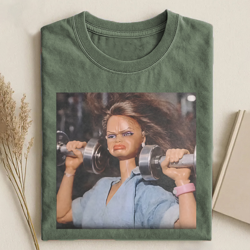 Funny Gym Doll Meme T-shirt