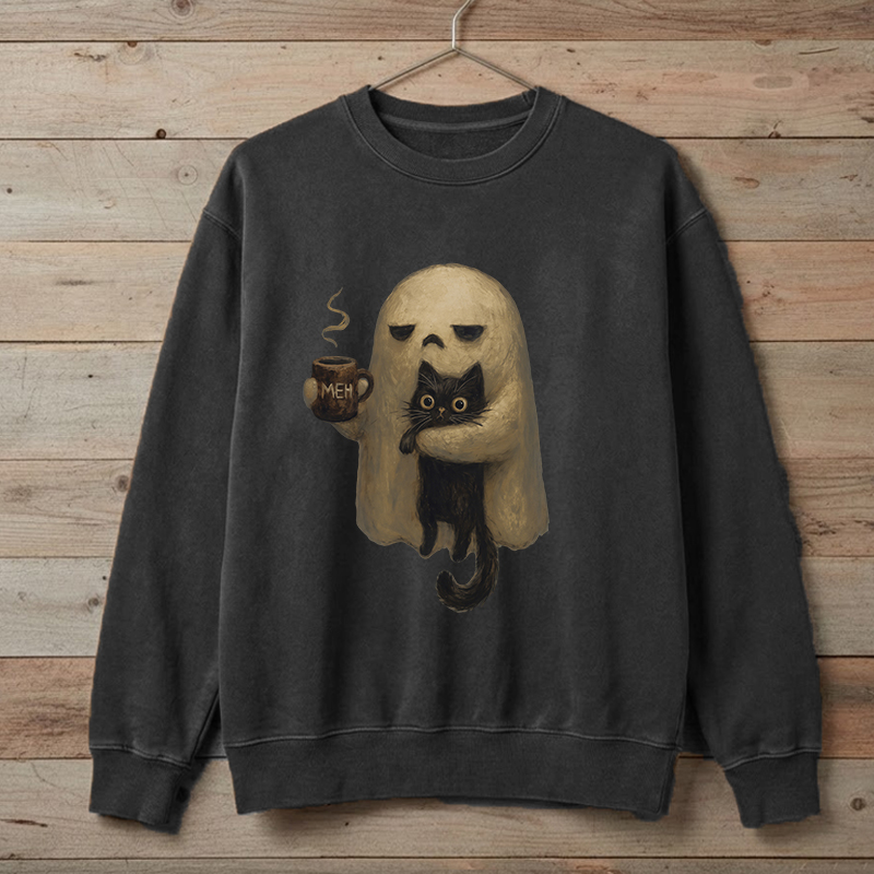 Spooky Black Cat Sweatshirt