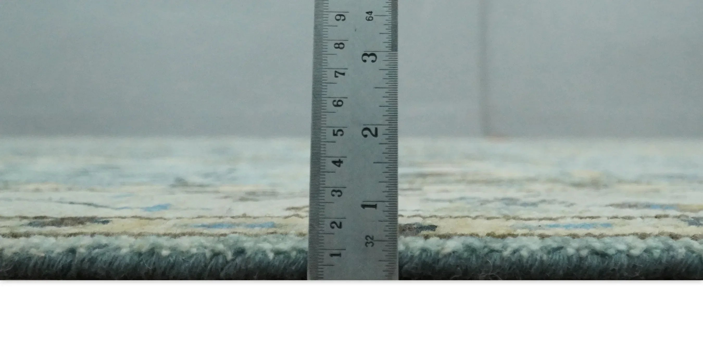 Hand Knotted Traditional Blue and Ivory Antique Oushak Custom Made Wool Area Rug - The Mayfair Hall