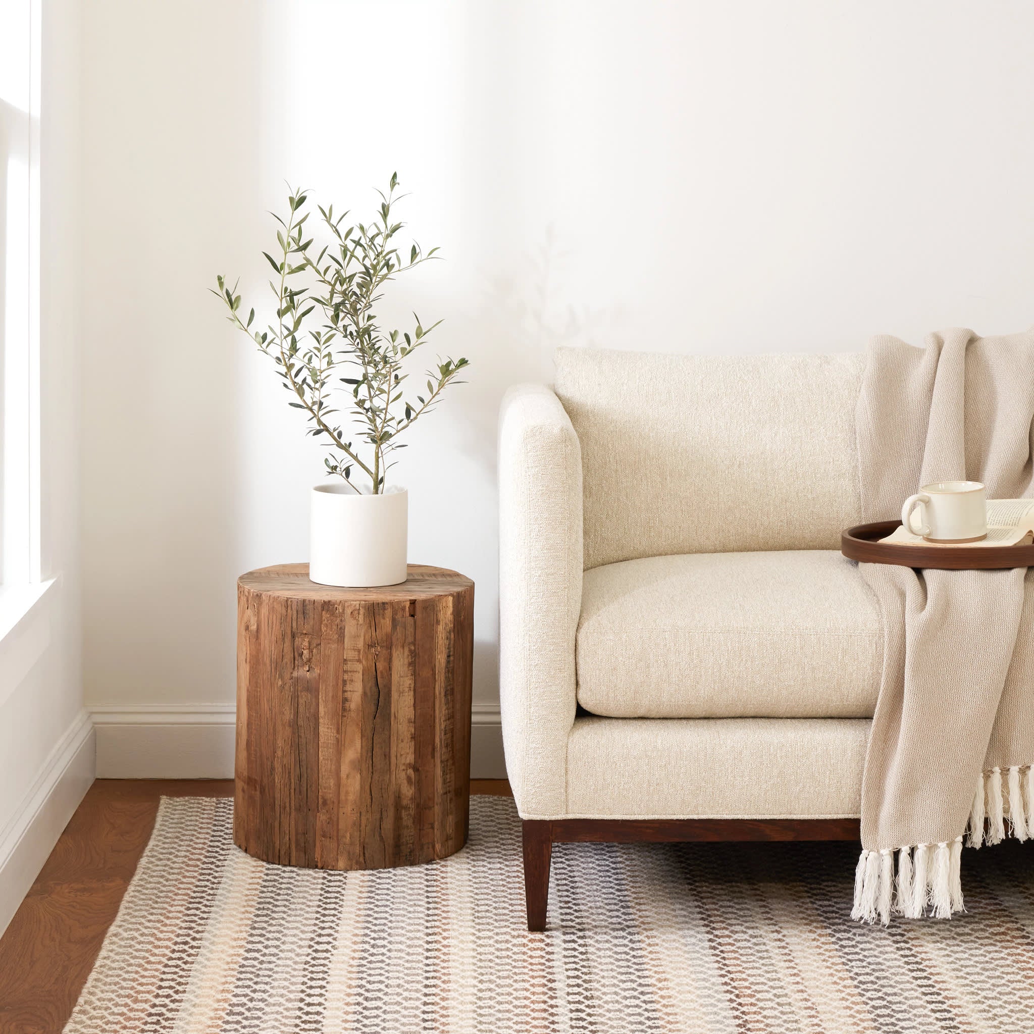 Poppy Handwoven Wool Rug | Natural