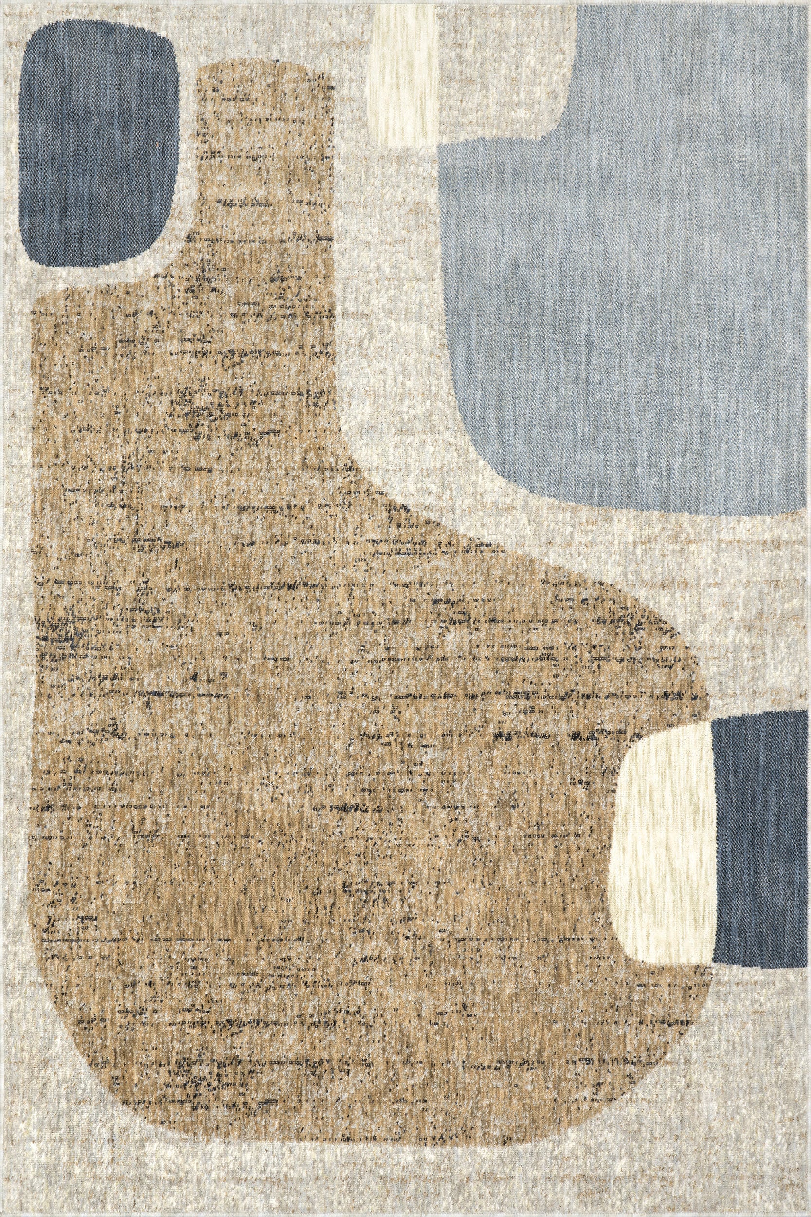 Isolated view of Multicolor Rectangle Stevie Abstract Geometric Forms Rug, showcasing its design