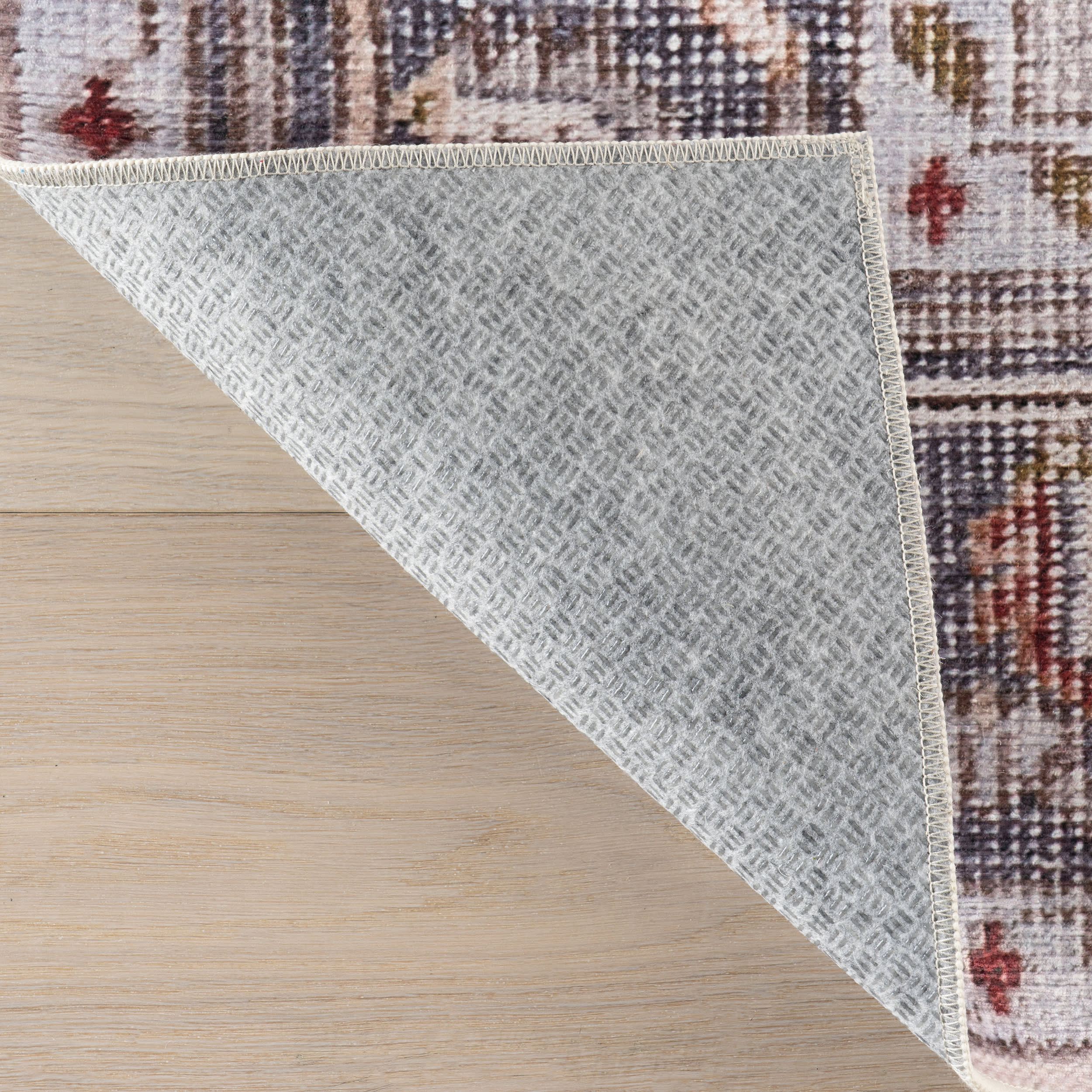 Crystalline Medallion Spill Proof Washable Rug | Beige