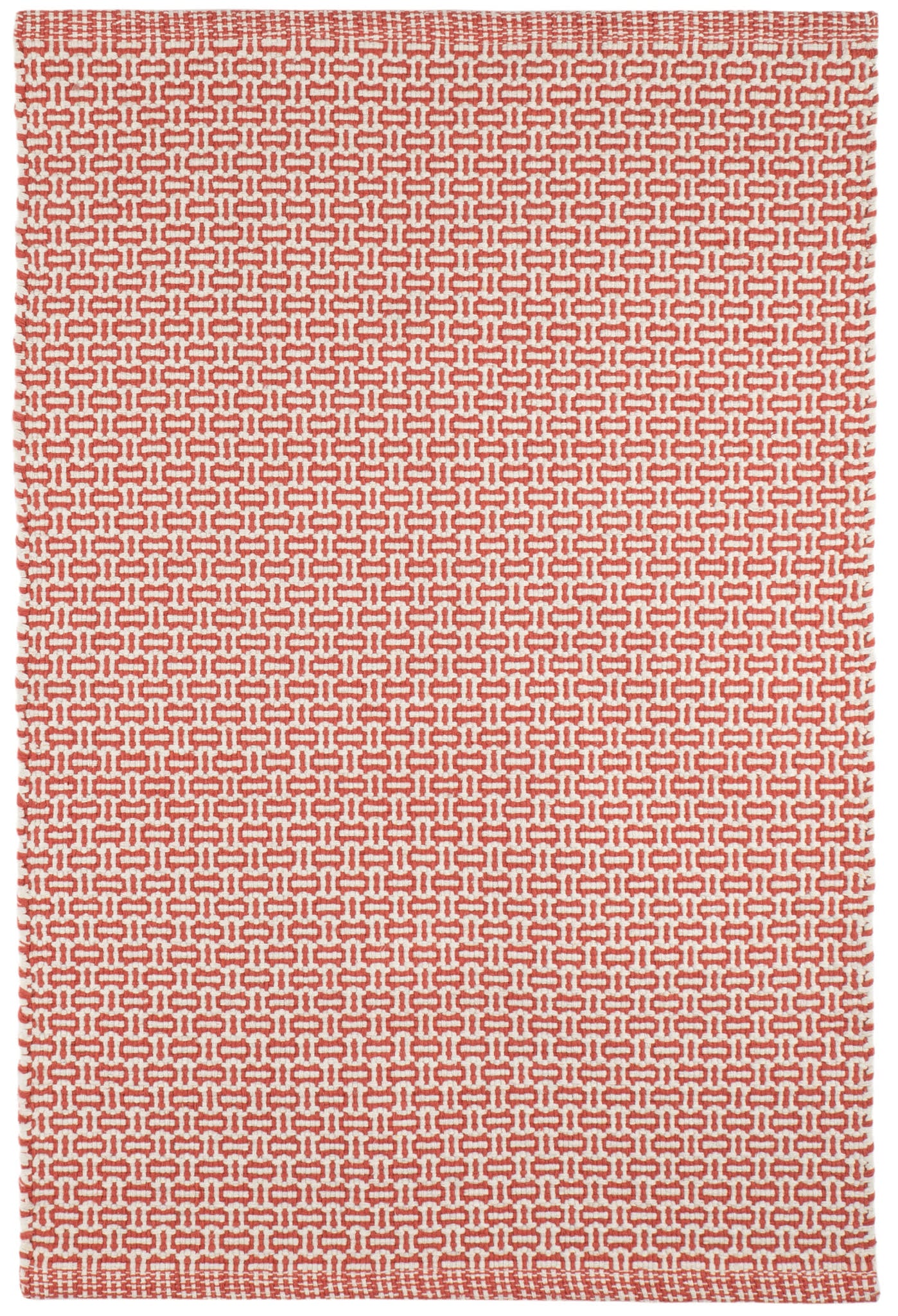 Miss Muffet Handwoven Cotton Rug | Paprika