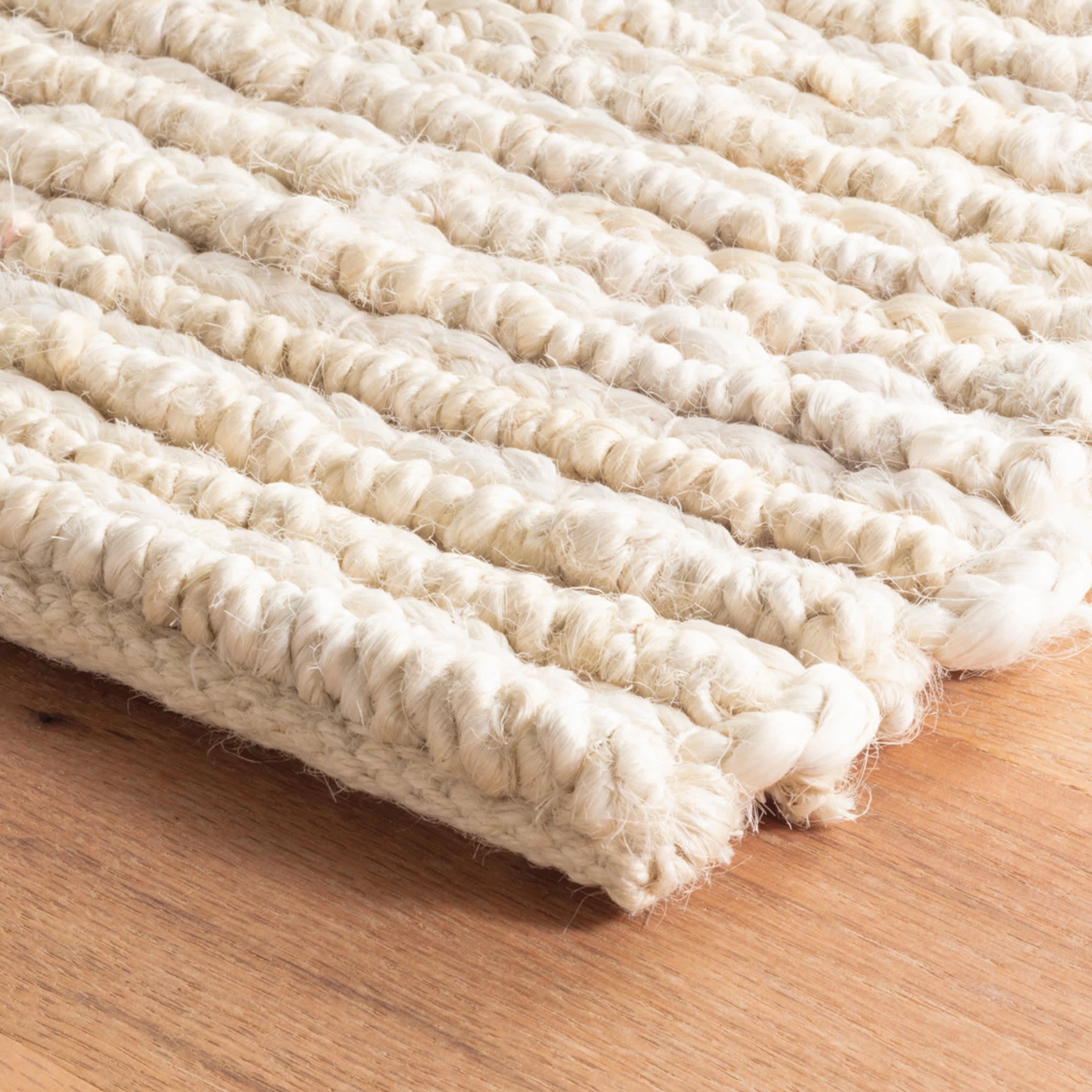 Dunes Handwoven Jute Rug | Bleached Oak