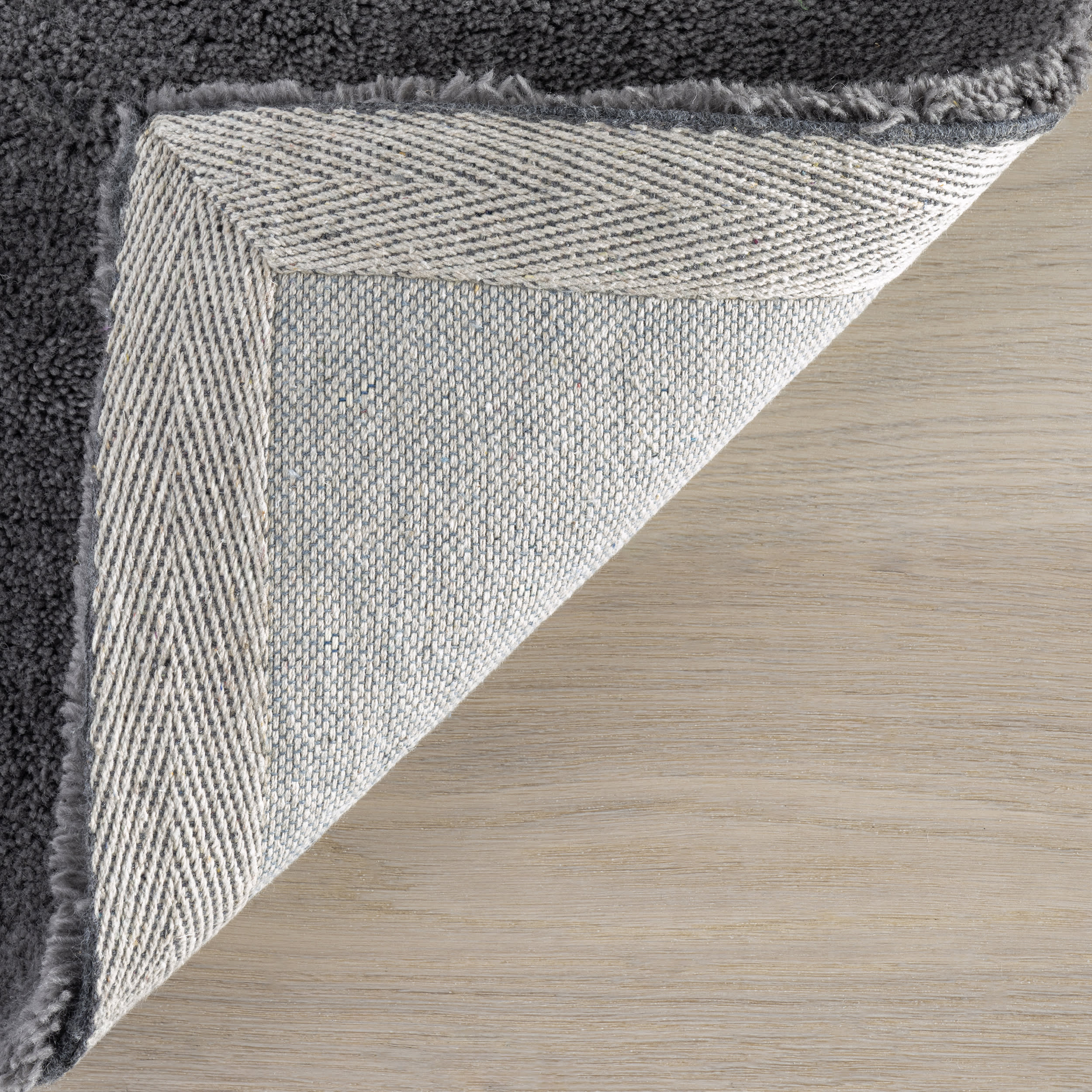 Gaia New Zealand Wool Shag Rug | Dark Grey