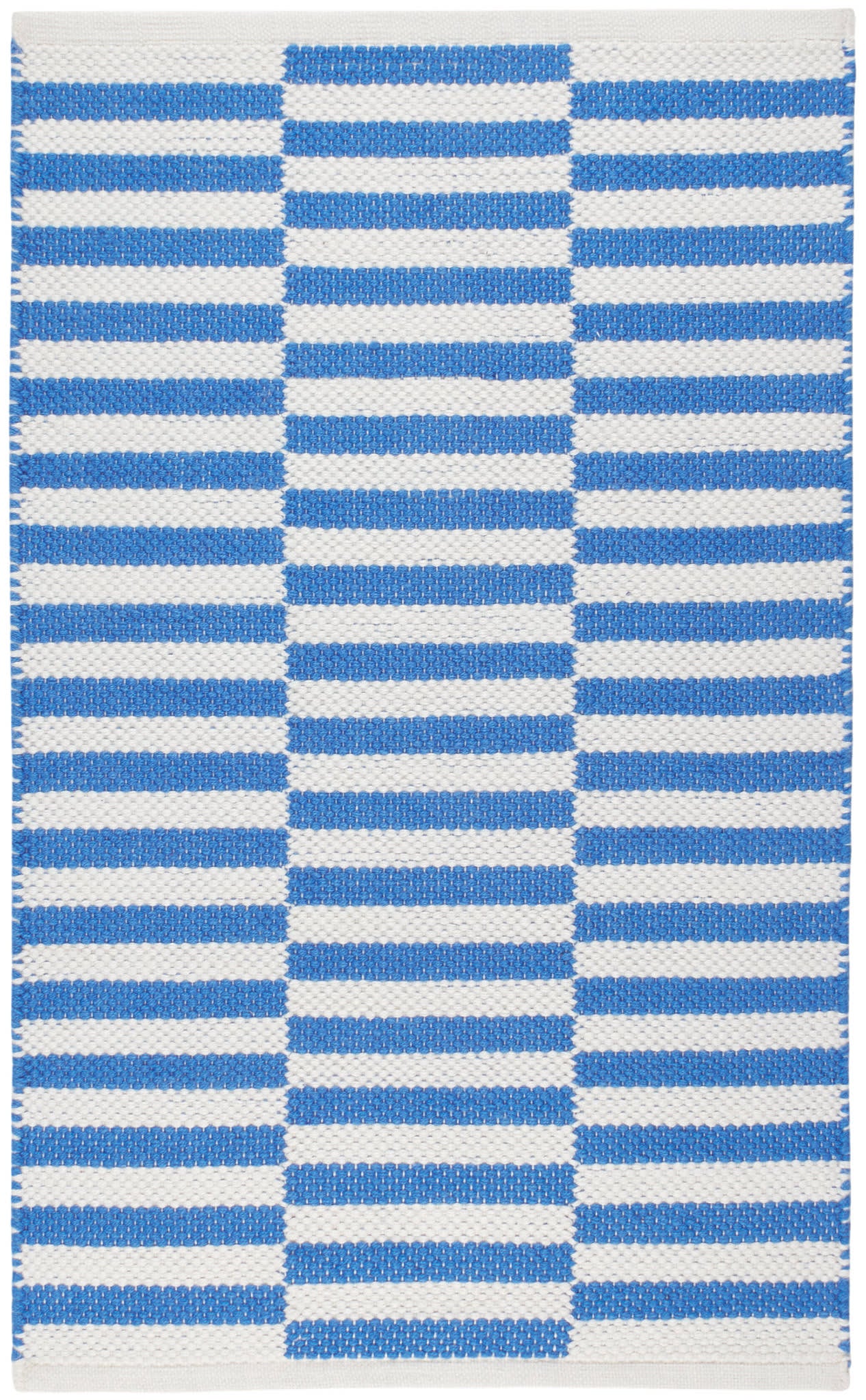 Sailing Stripe Handwoven Indoor/Outdoor Rug | French Blue