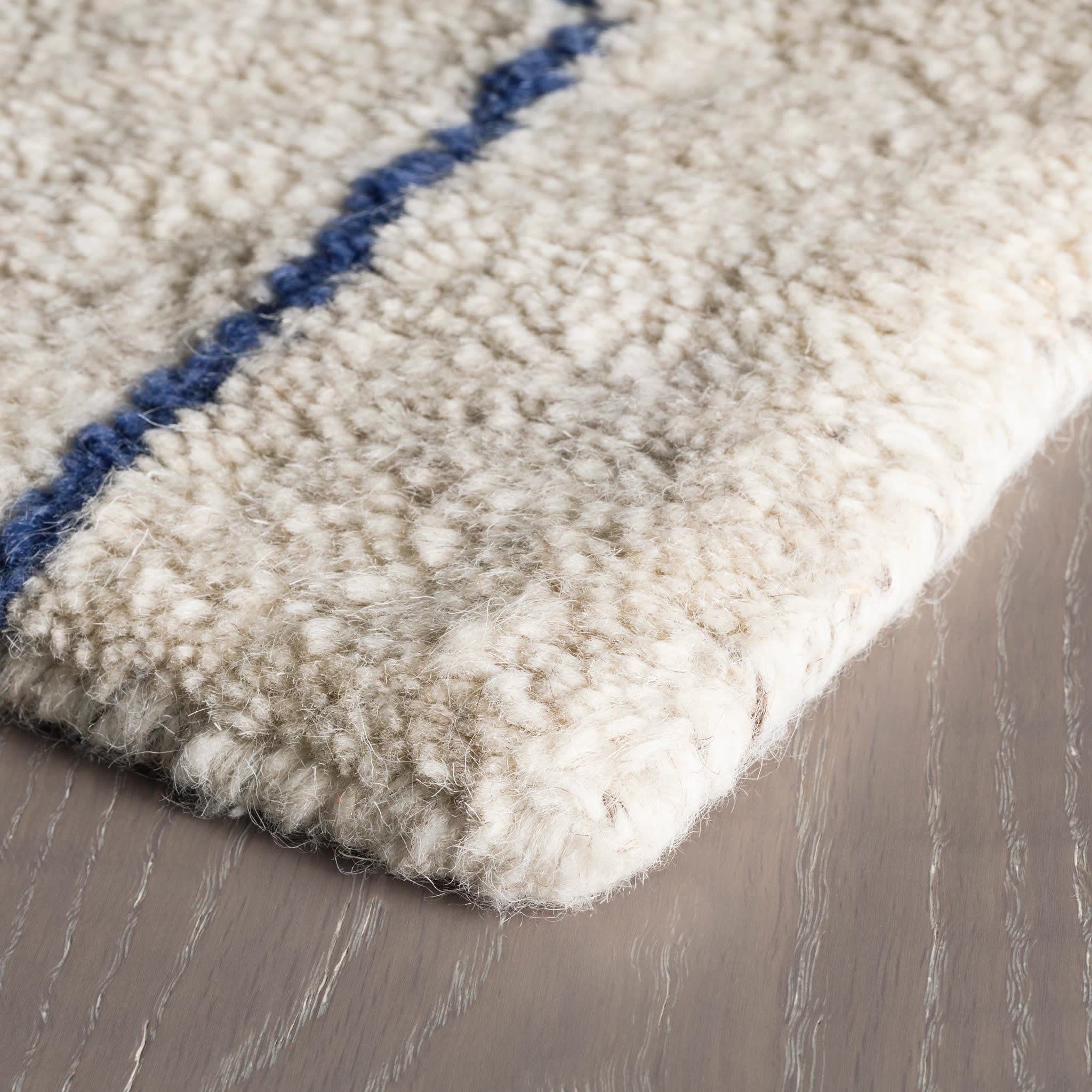 Massena Hand Knotted Wool Rug | Blue