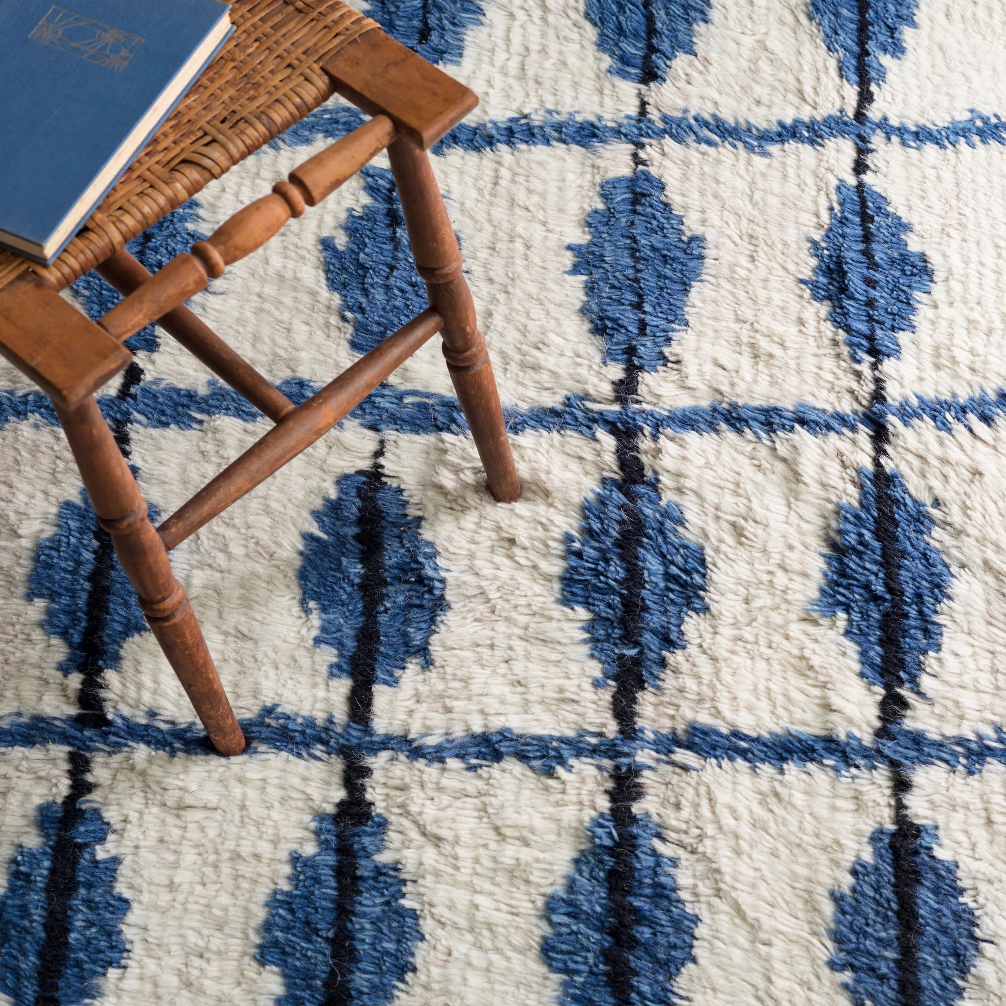 Noma Handwoven Wool Rug | Indigo