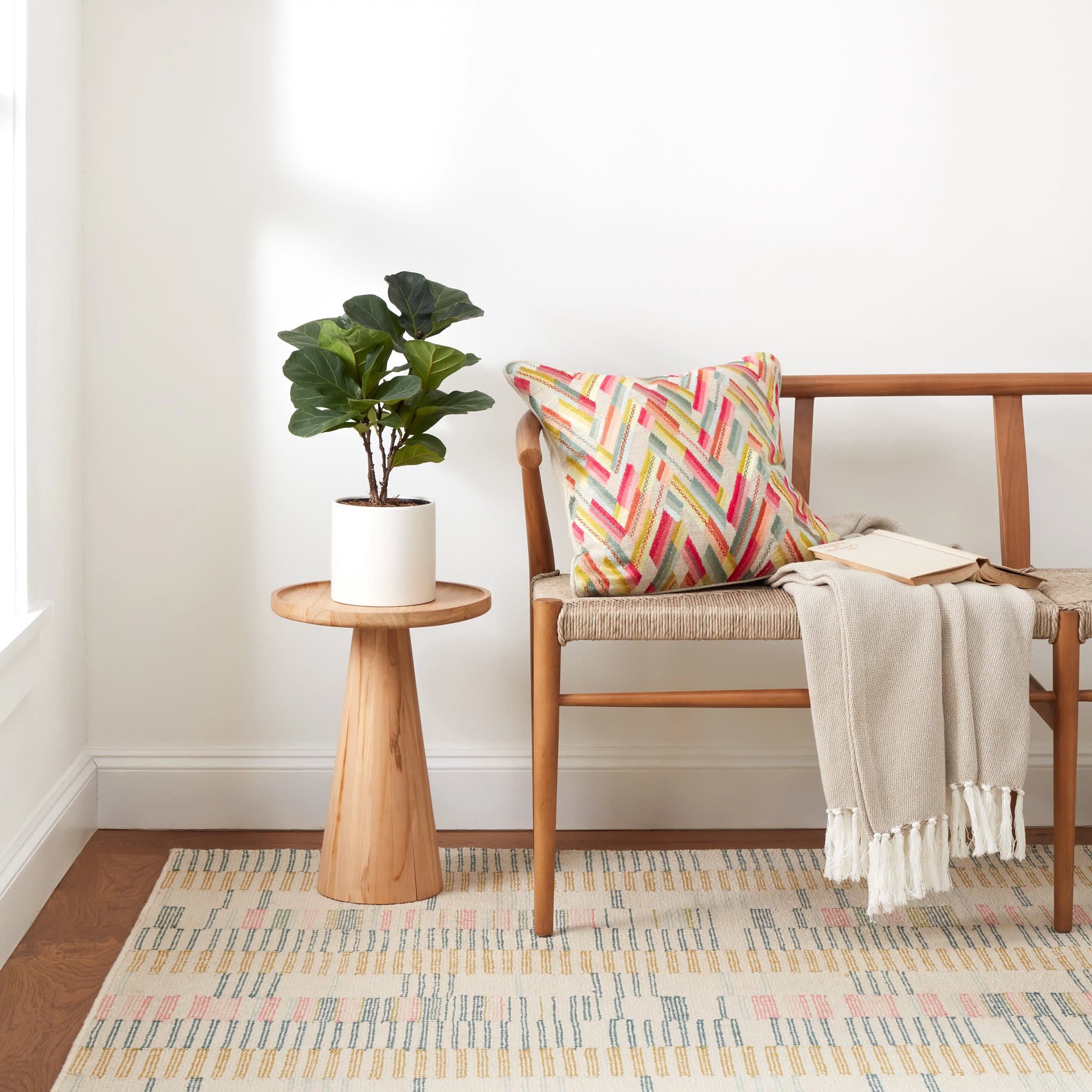 Gemma Hand Loom Knotted Cotton Rug | Juniper