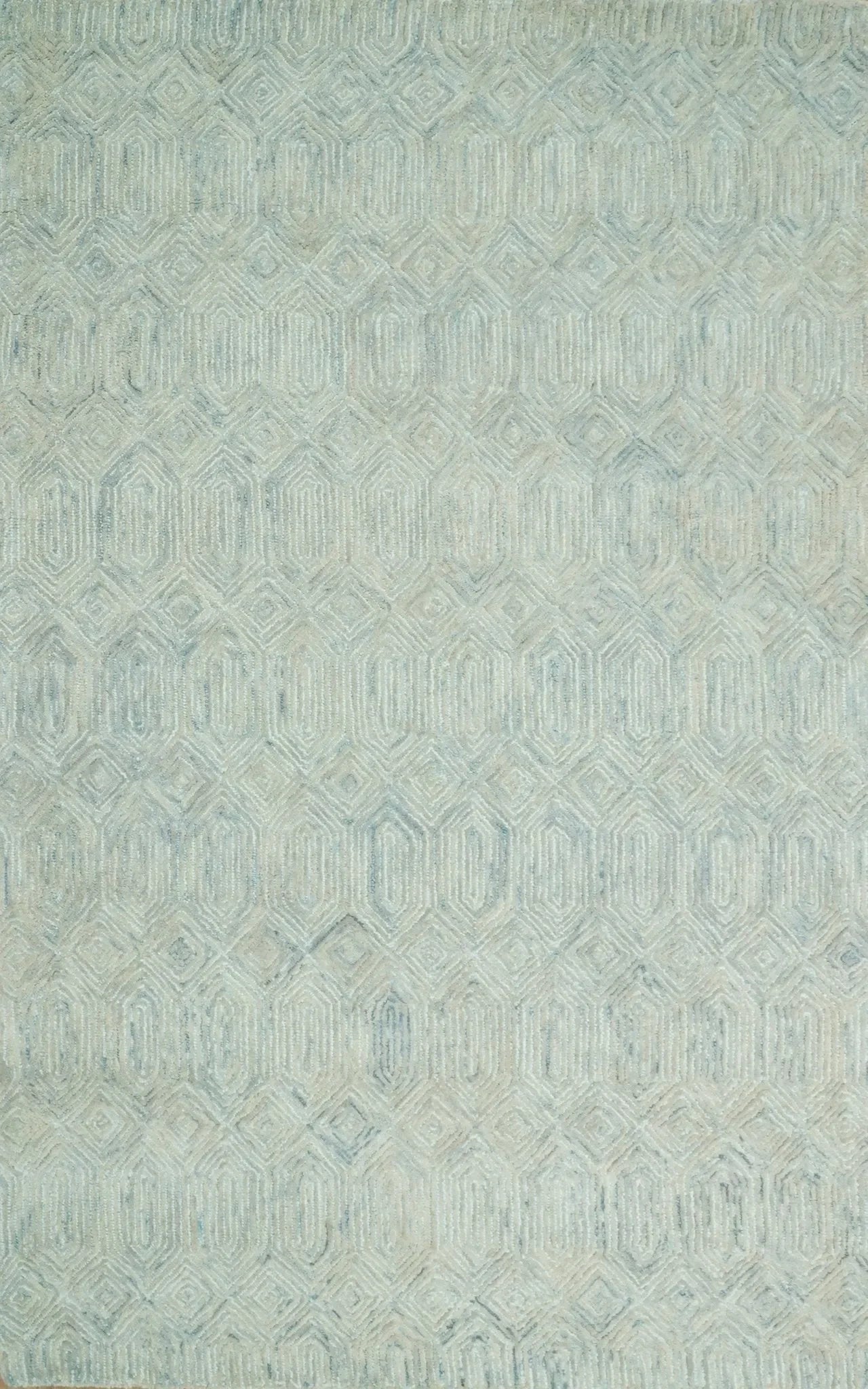 5x8 and 8x10 Hand Made Woolen Modern Camel and Blue Area Rug | EVE004 - The Mayfair Hall