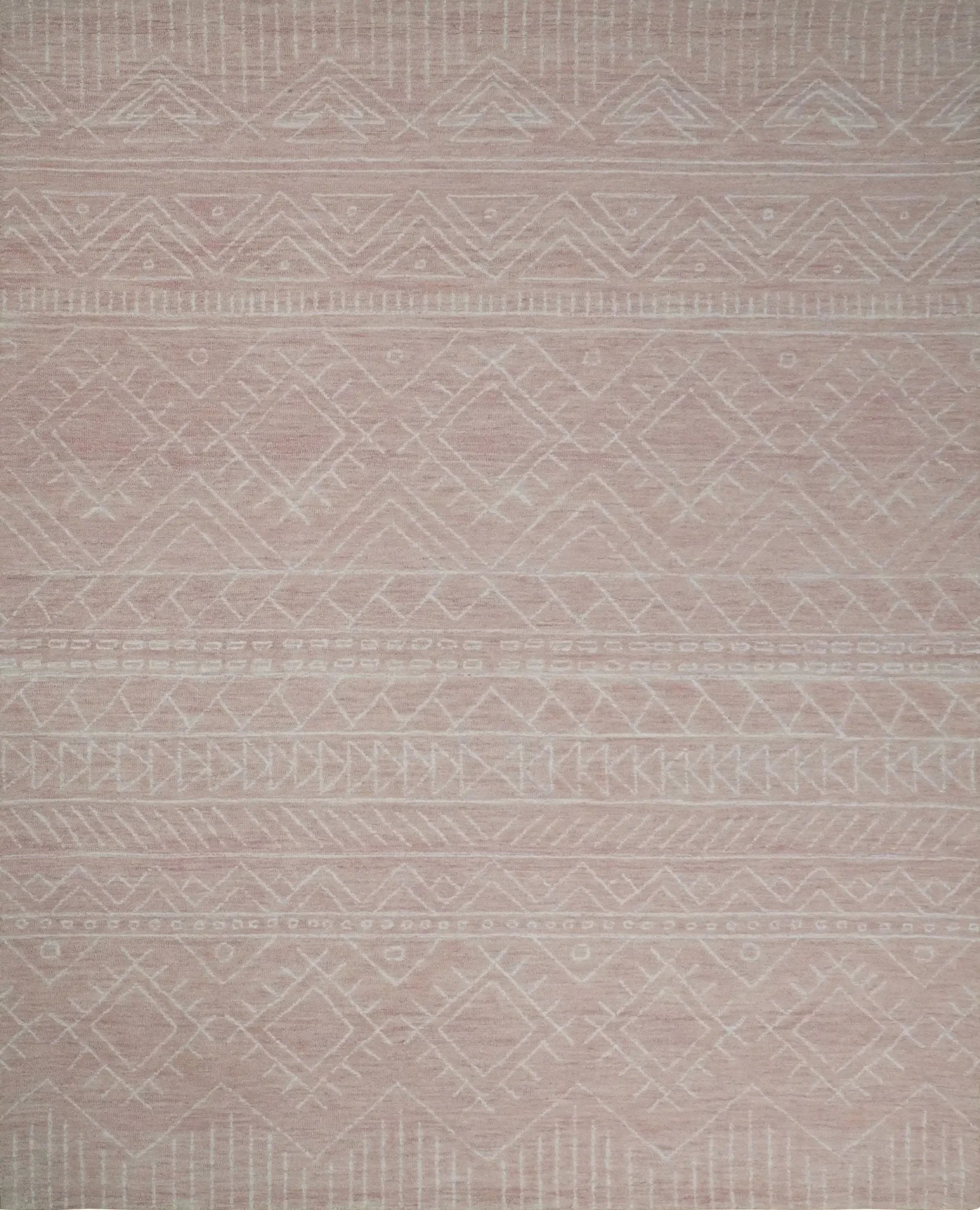 5x8 and 8x10 Hand Made Woolen Modern Pink Area Rug | AZT001 - The Mayfair Hall