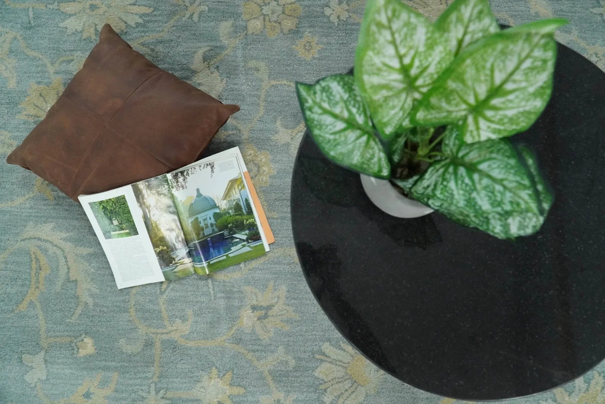 5x8 and 9x12 Handmade Classic Vintage Design Blue and Silver Wool Area Rug | TRDCP12158 - The Mayfair Hall