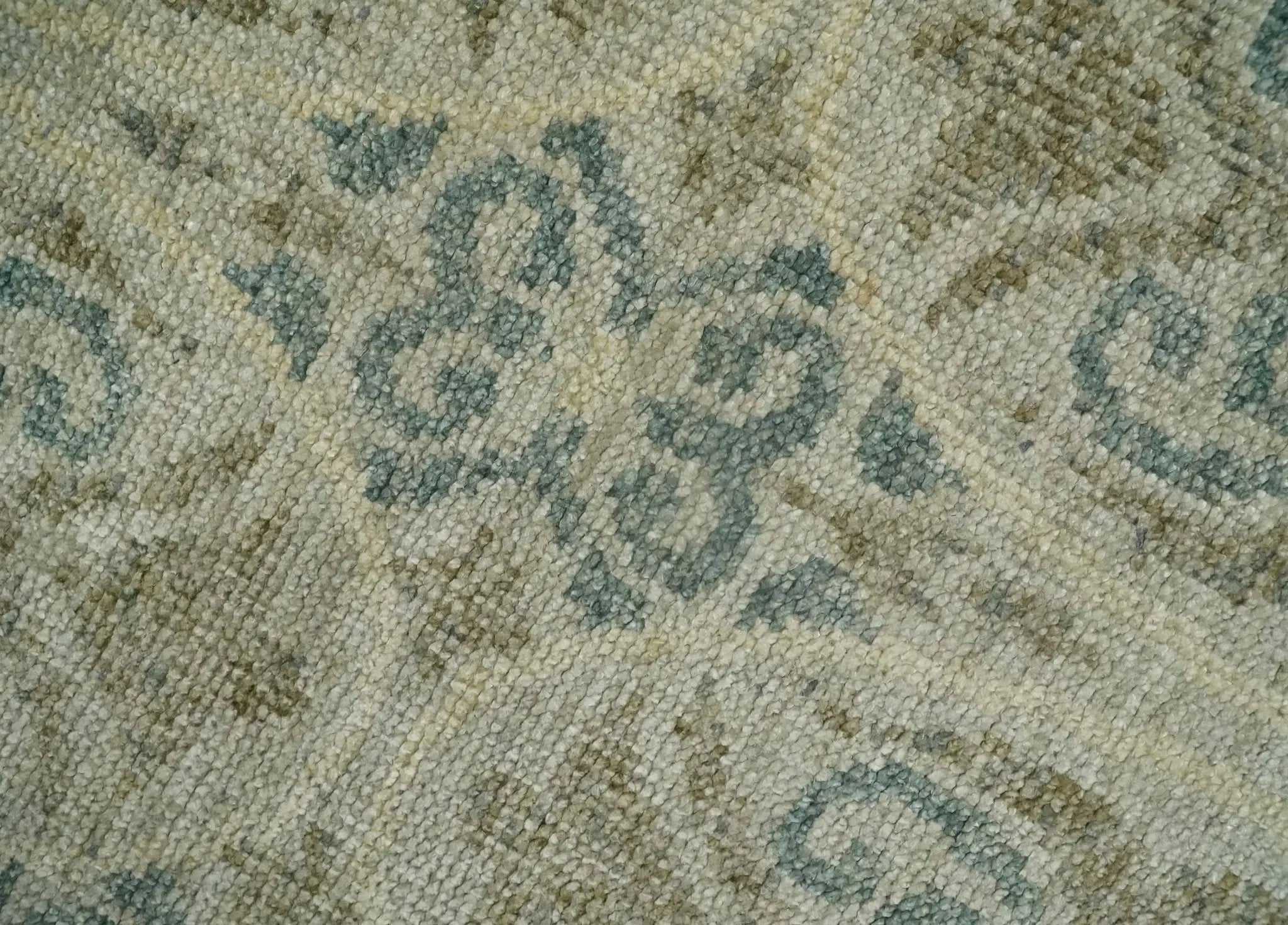 5x8 Hand Knotted Beige, Blue and Camel Modern Persian Style Contemporary Bamboo Silk Area Rug | OP71 - The Mayfair Hall