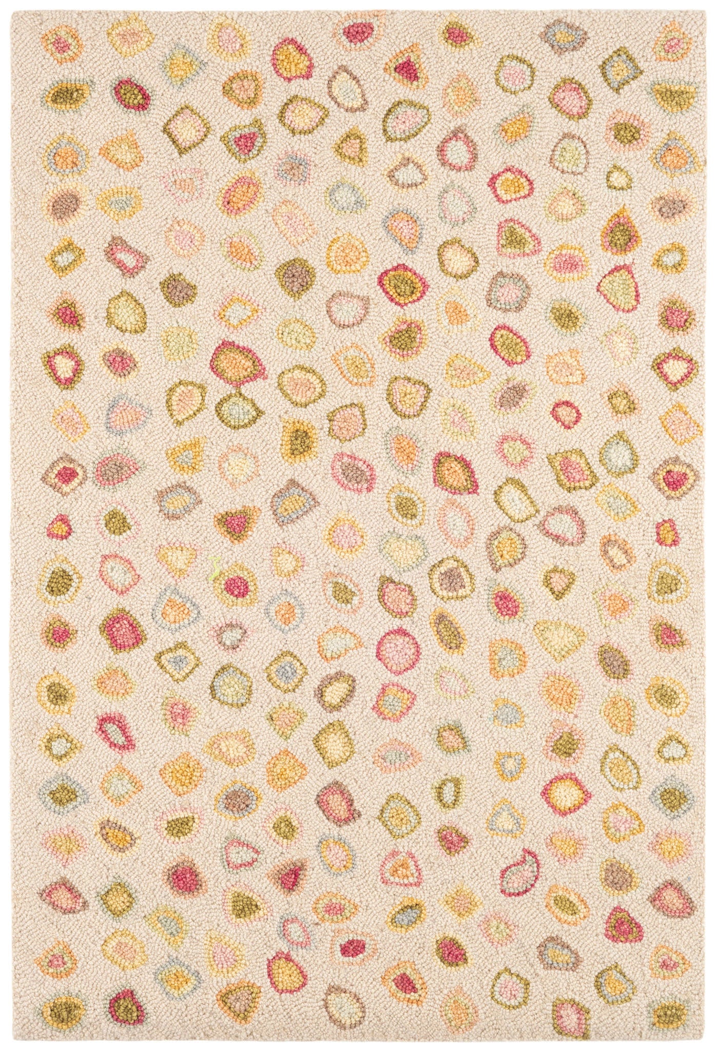 Cat's Paw Hand Micro Hooked Wool Rug | Pastel