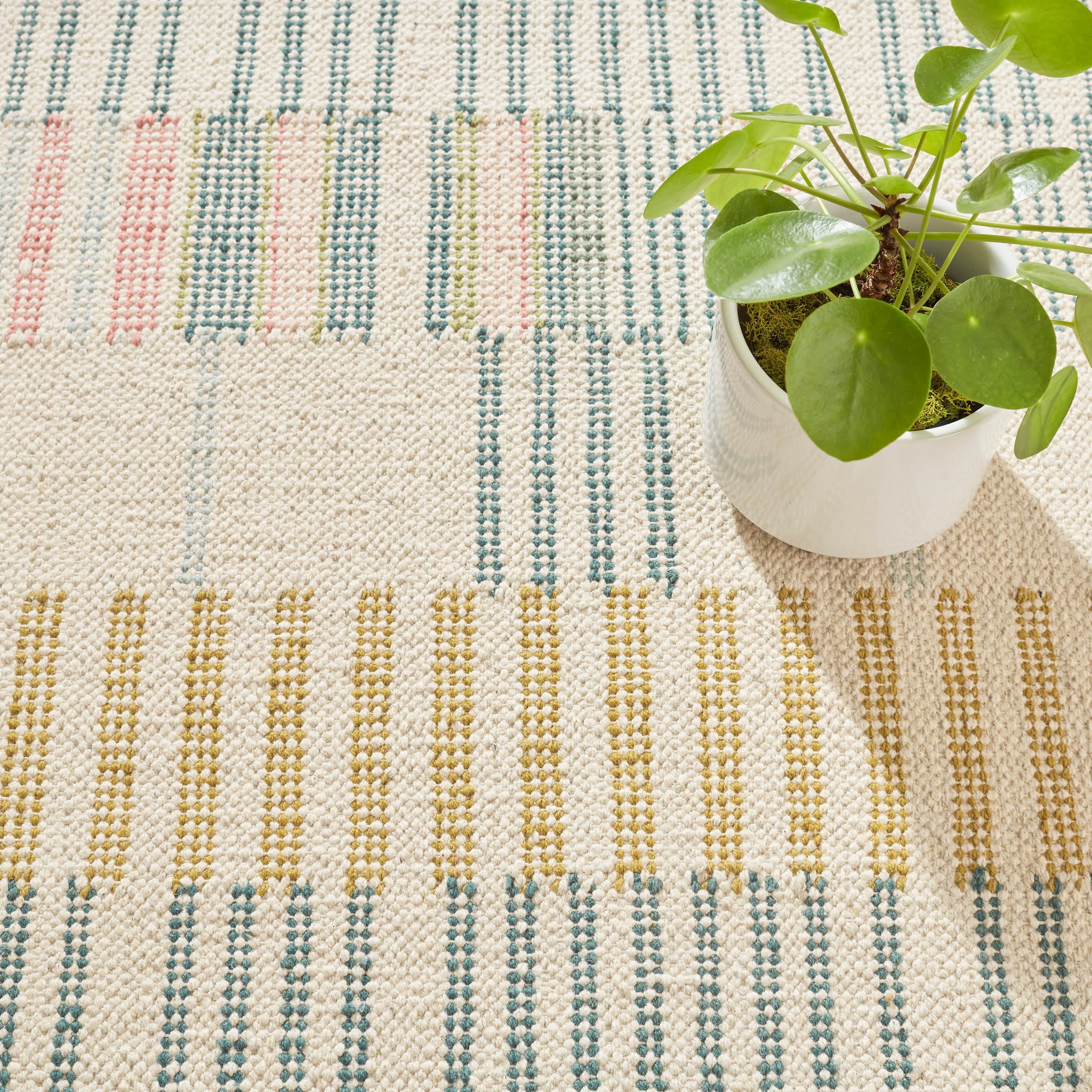Gemma Hand Loom Knotted Cotton Rug | Juniper