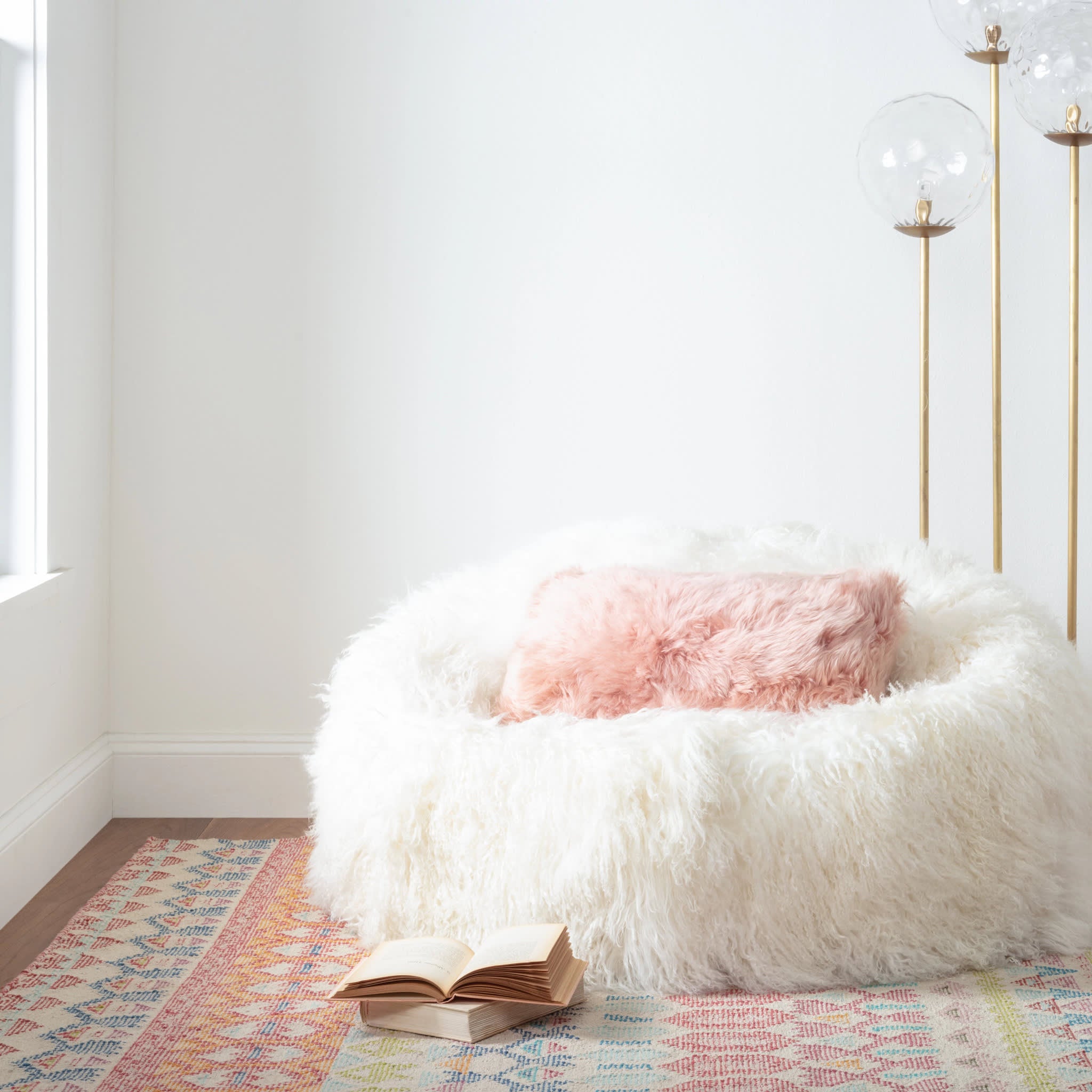 Stony Brook Hand Loom Knotted Cotton Rug | Multi