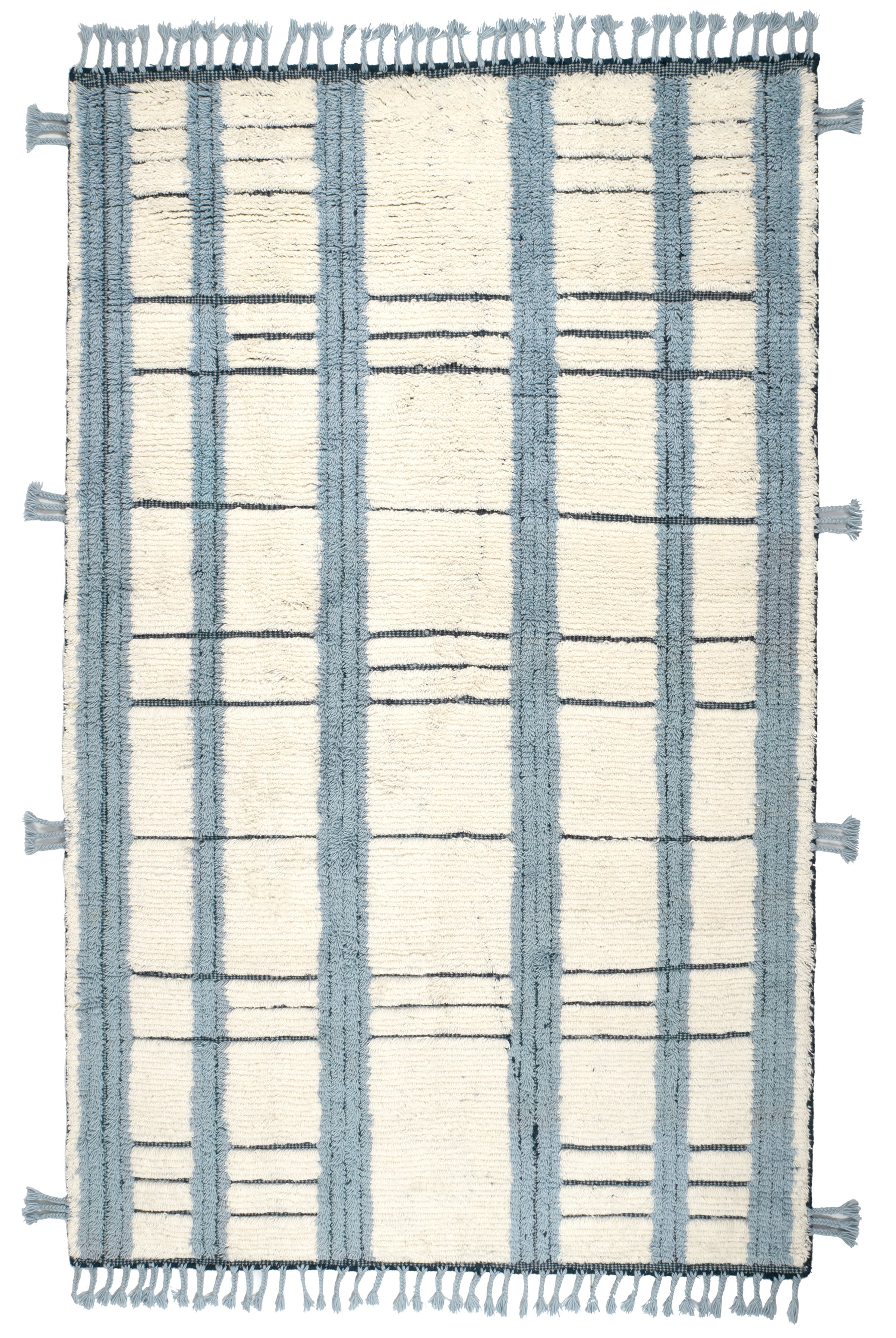 Tory Hand Knotted Wool Rug | Pewter Blue