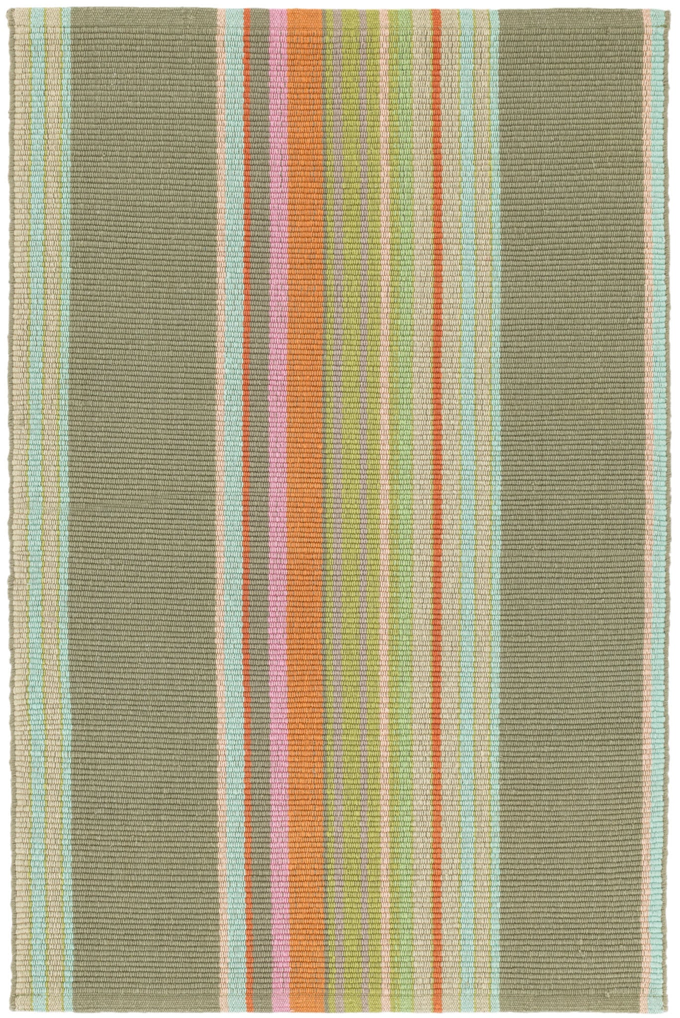 Stone Soup Handwoven Cotton Rug | Multi