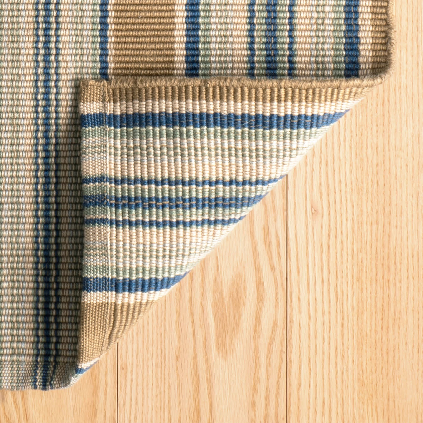 Heron Stripe Handwoven Indoor/Outdoor Rug | Blue