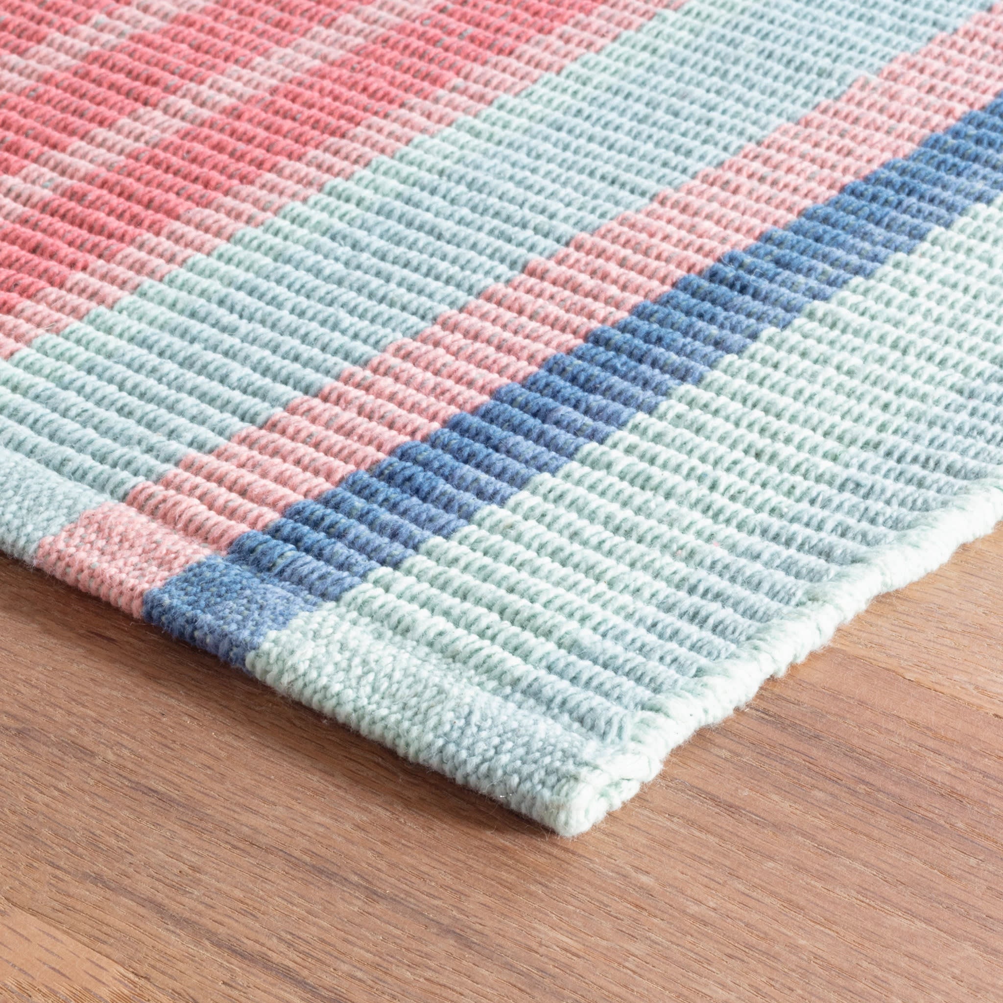 Aruba Stripe Handwoven Cotton Rug | Multi