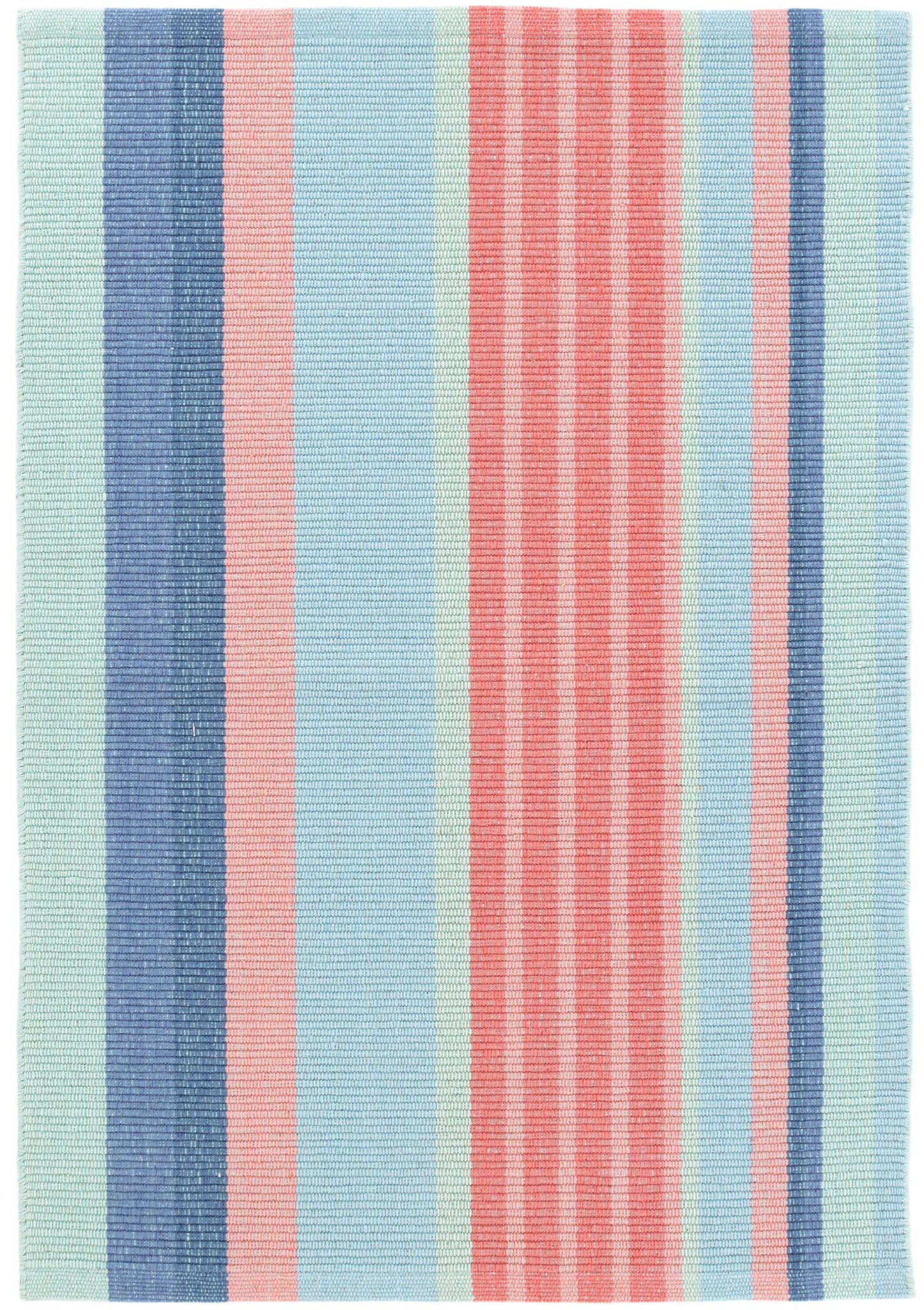 Aruba Stripe Handwoven Cotton Rug | Multi