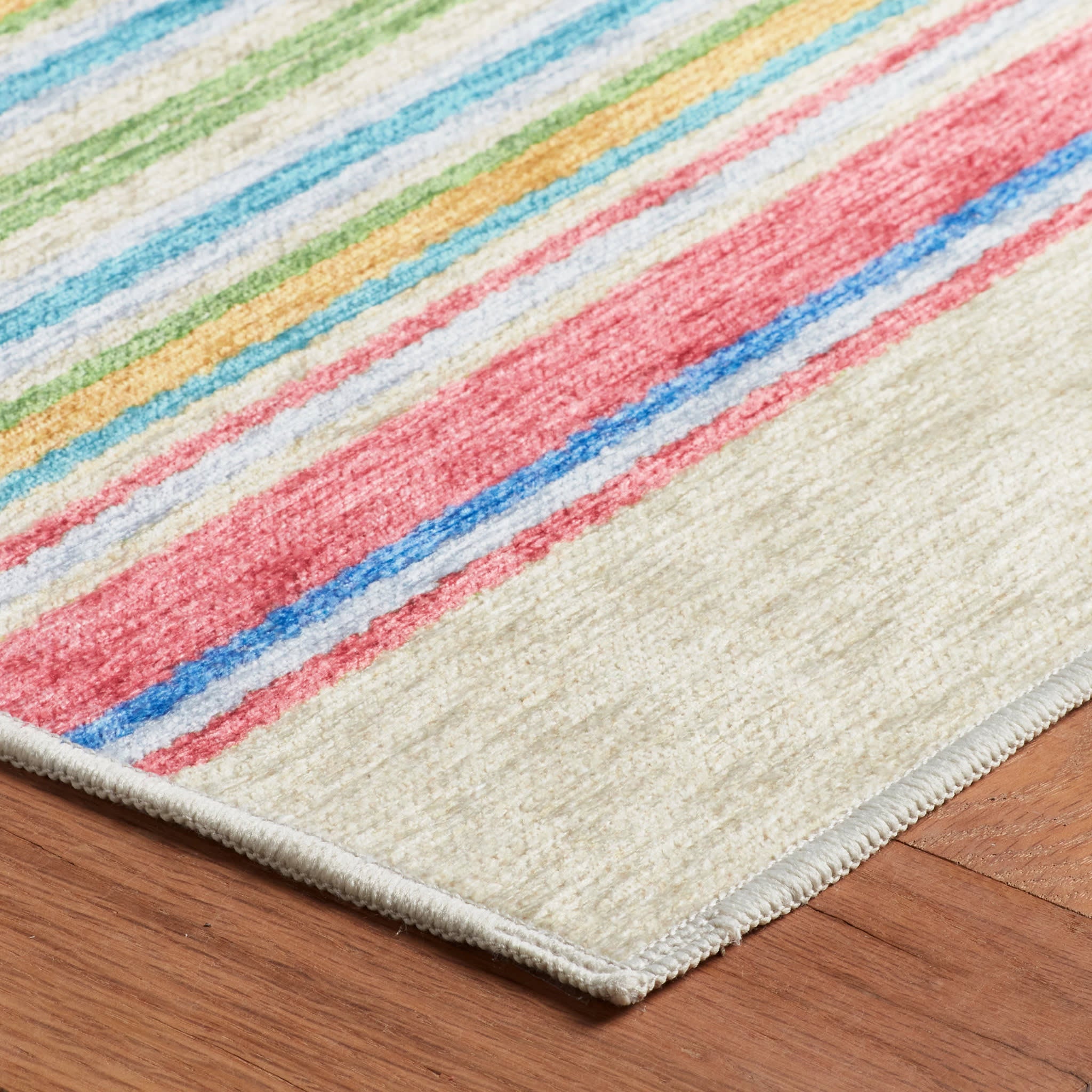 Cady Stripe Machine Washable Rug | Multi