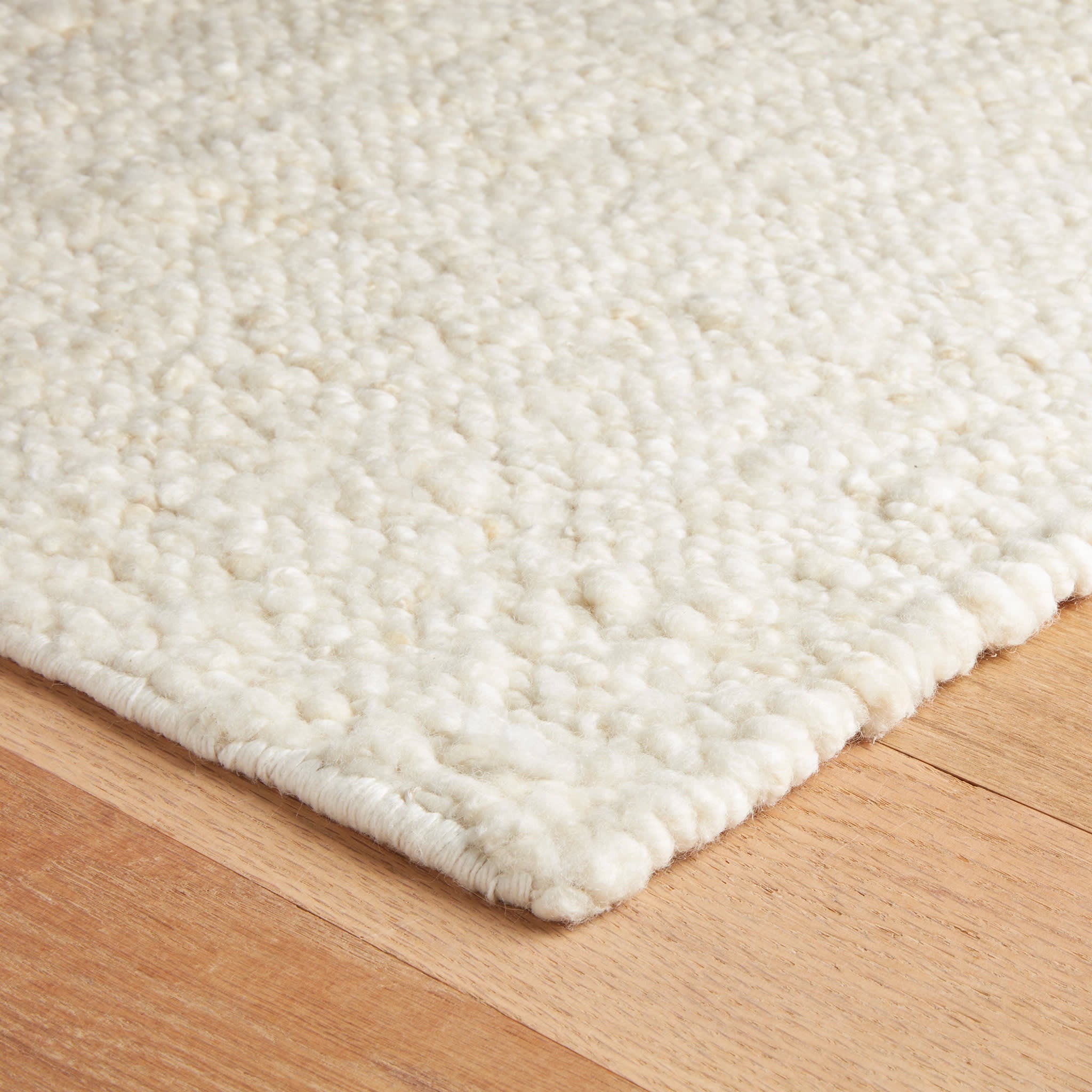 Holmstead Handwoven Wool Rug | Ivory