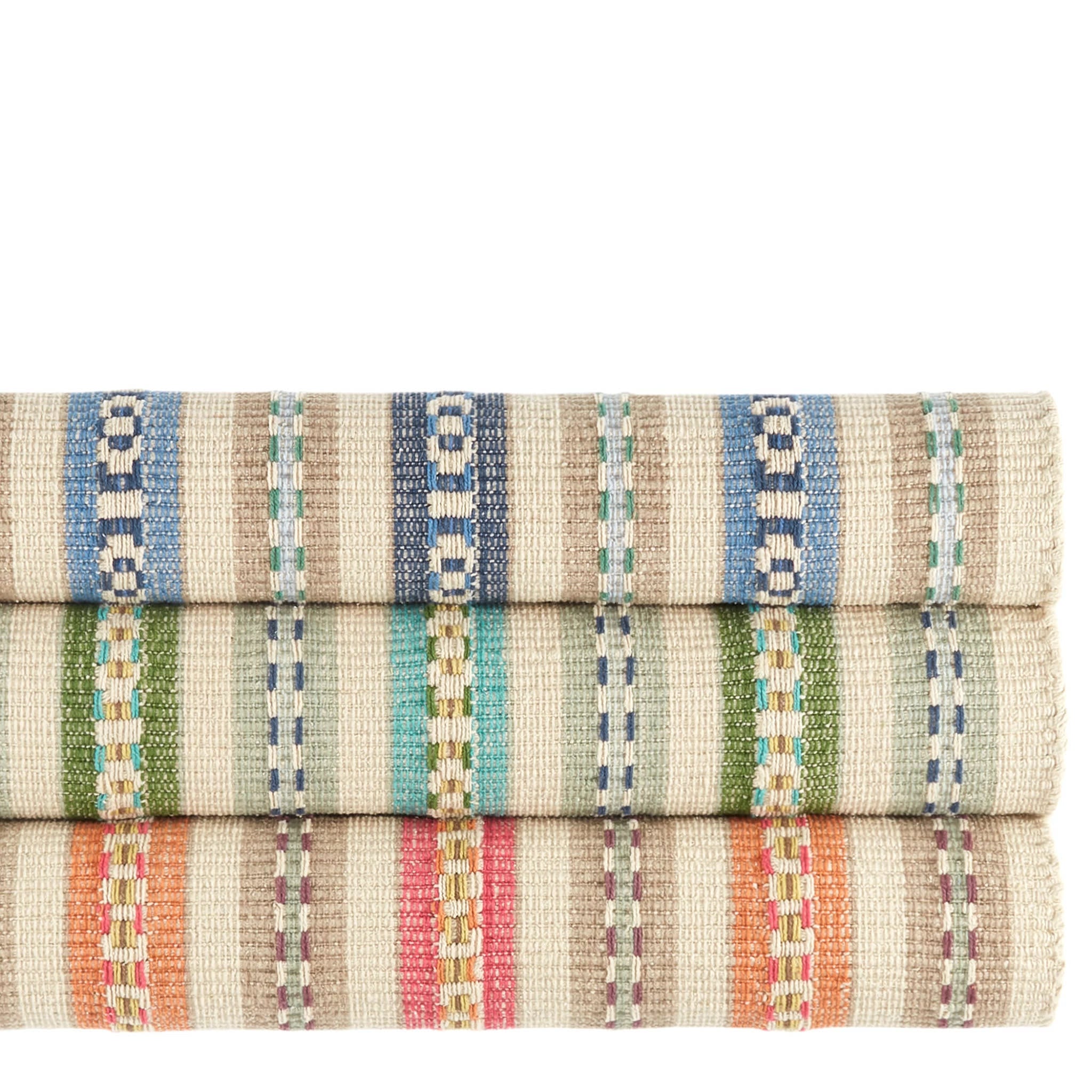 Long Slade Handwoven Cotton Rug | Indigo