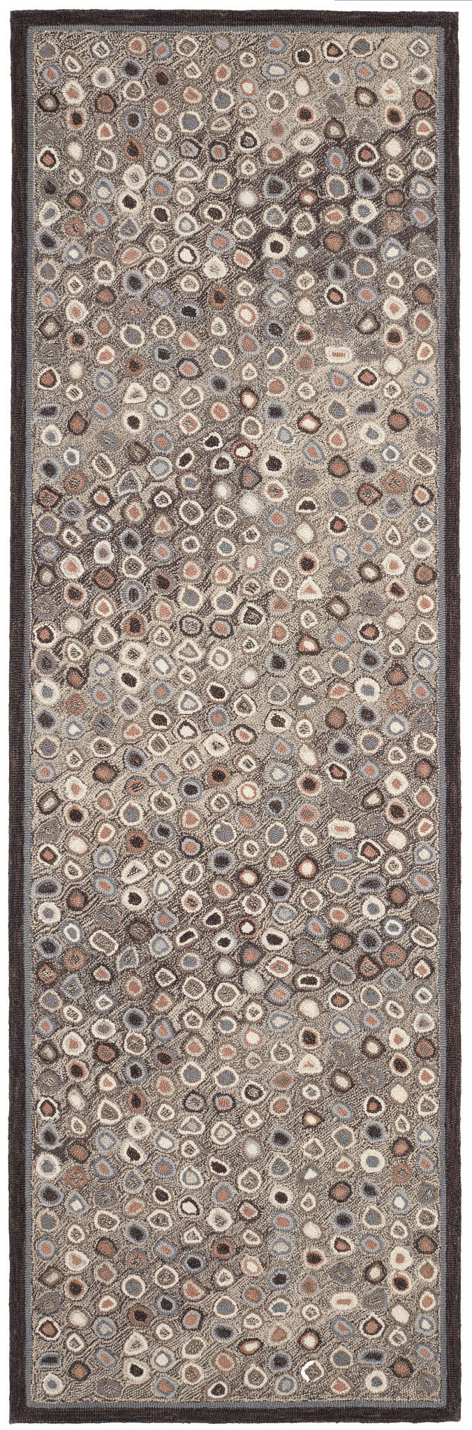 Cat's Paw Hand Micro Hooked Wool Rug | Grey