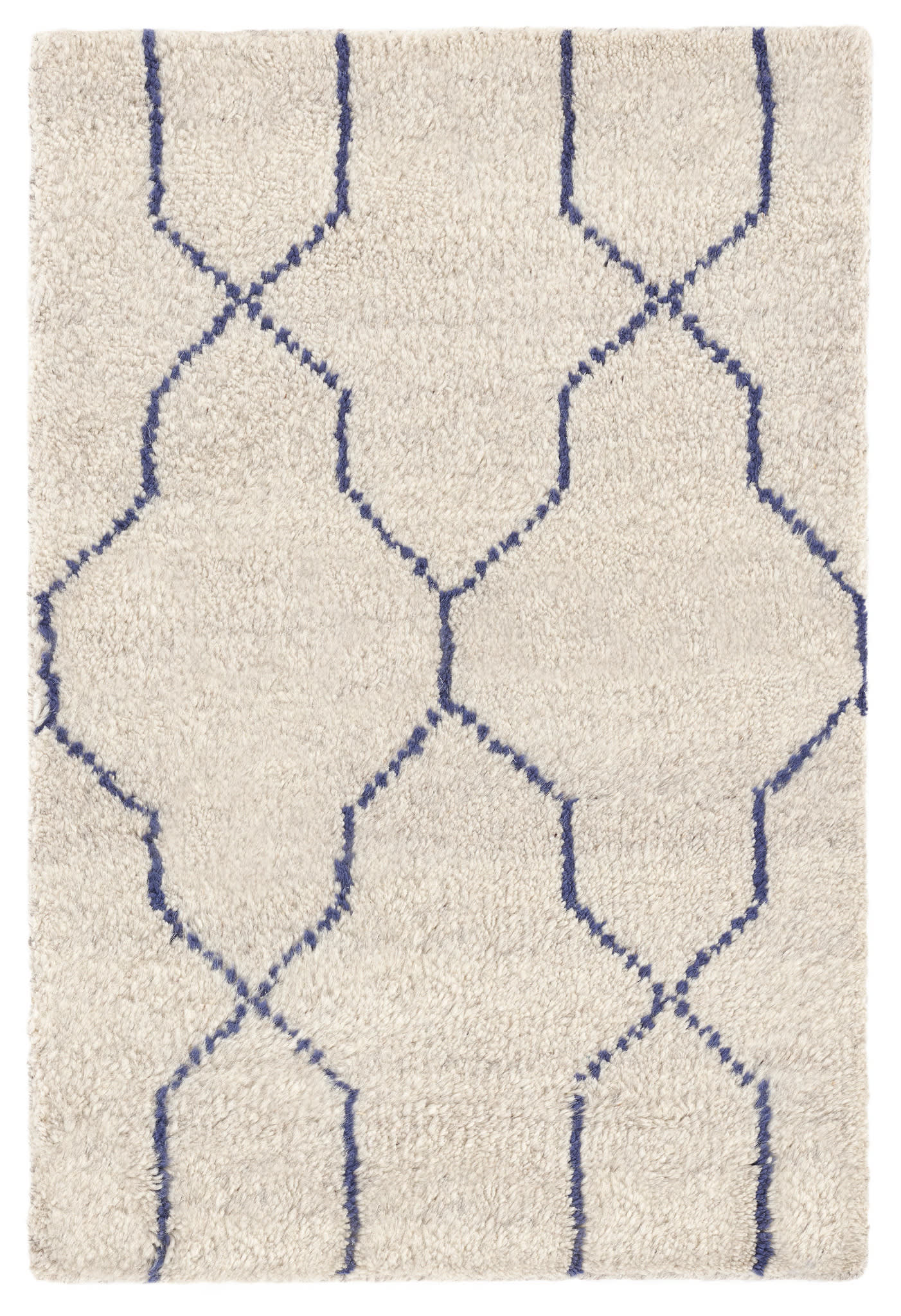 Massena Hand Knotted Wool Rug | Blue