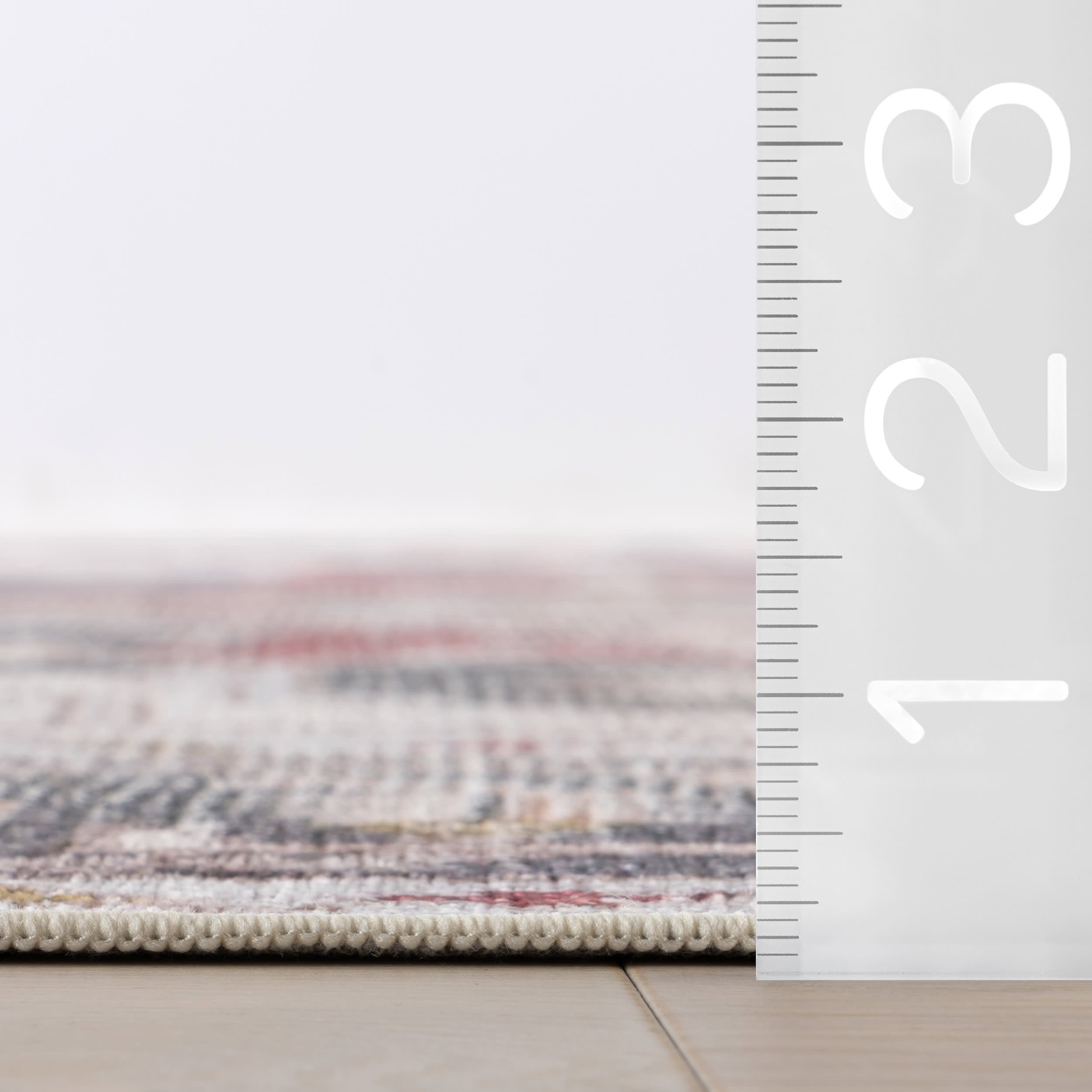 Crystalline Medallion Spill Proof Washable Rug | Beige