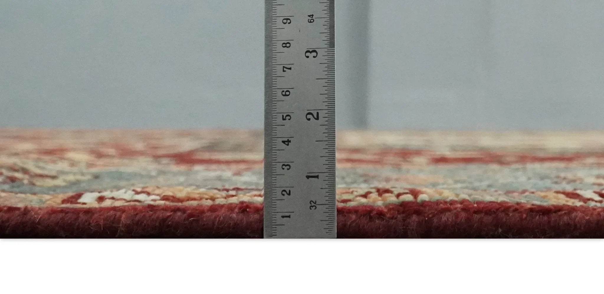 9x12 Hand Knotted Red and Gray Traditional Persian Heriz Serapi Wool Rug | TRDCP952 - The Mayfair Hall