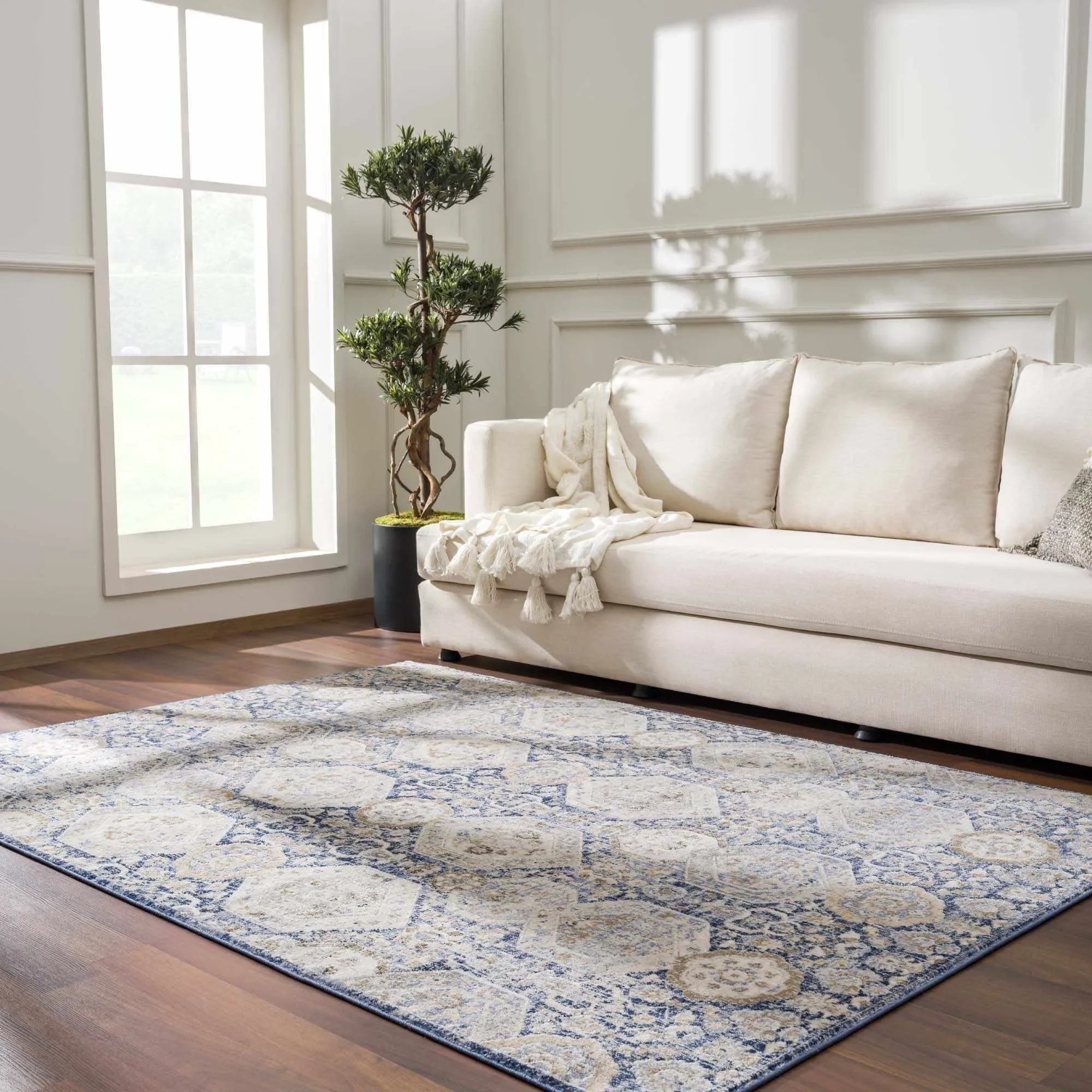 Parkerfield Blue Area Rug - The Mayfair Hall