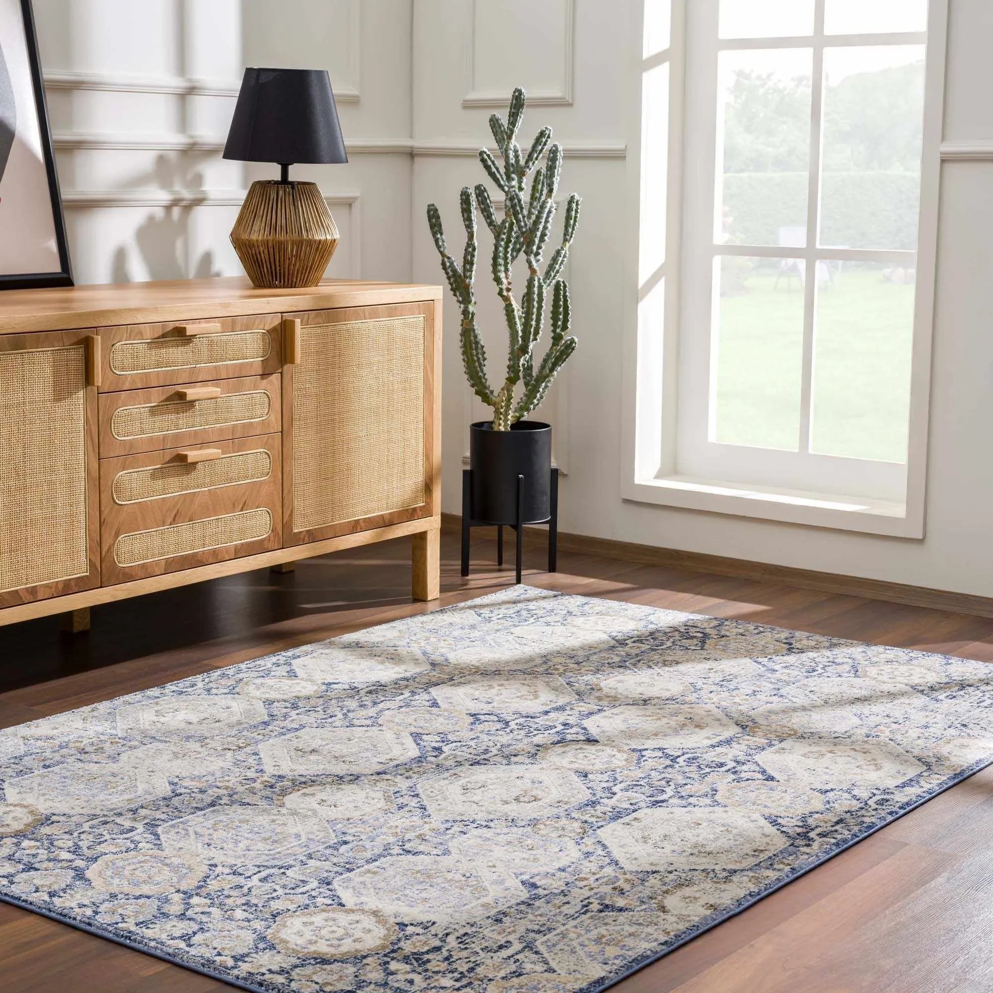 Parkerfield Blue Area Rug - The Mayfair Hall