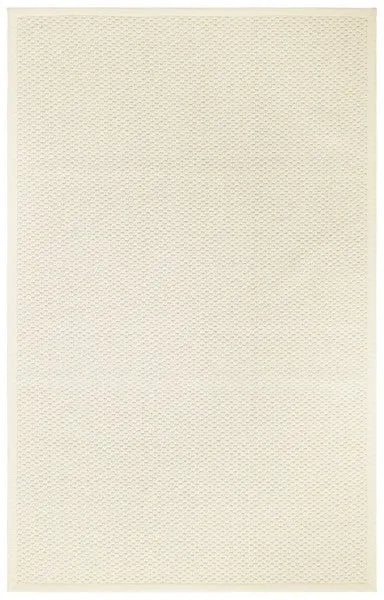 Palm Beach Wool and Sisal Rug in Ivory with Woven Pattern - The Mayfair Hall