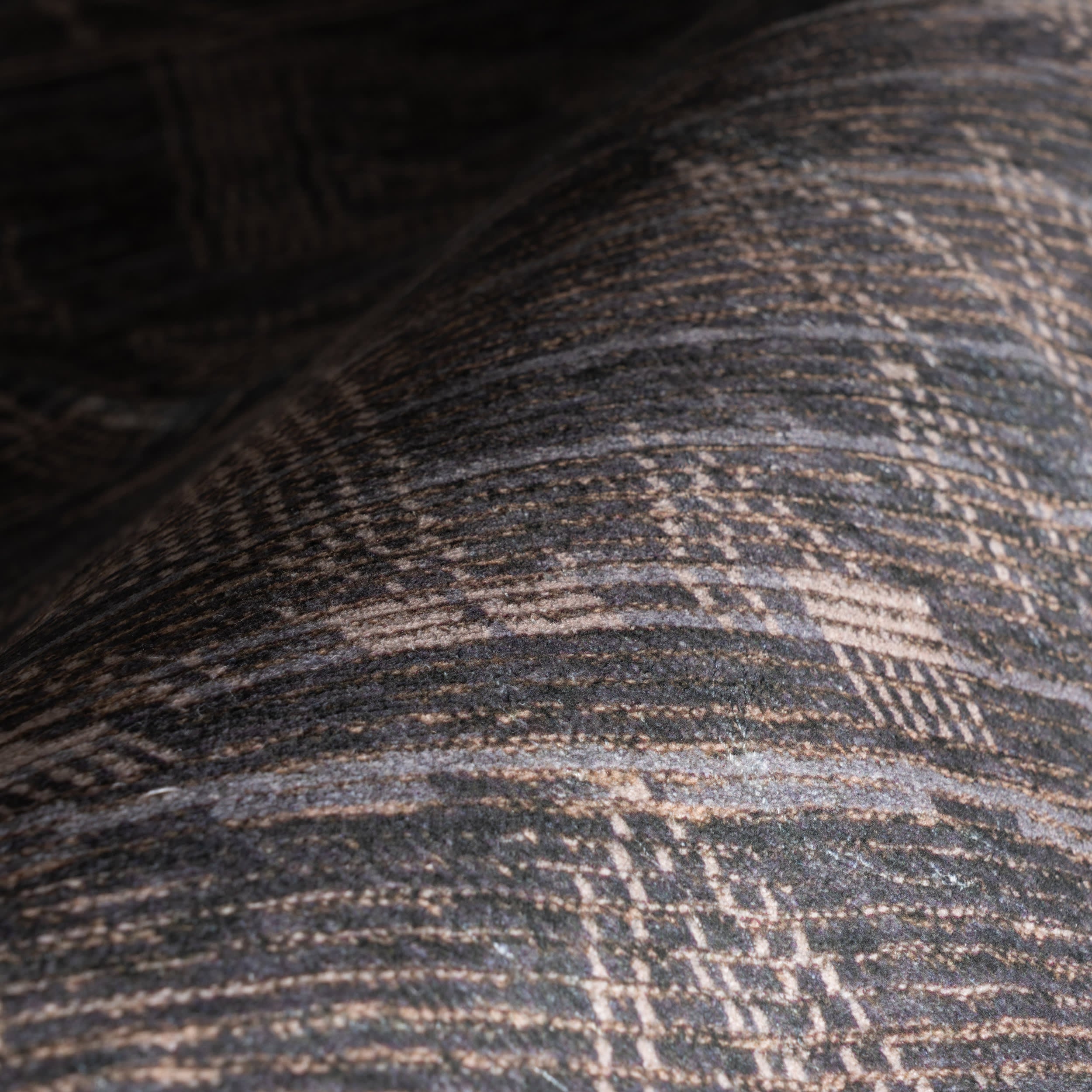 Nevara Abstract Washable Rug | Charcoal