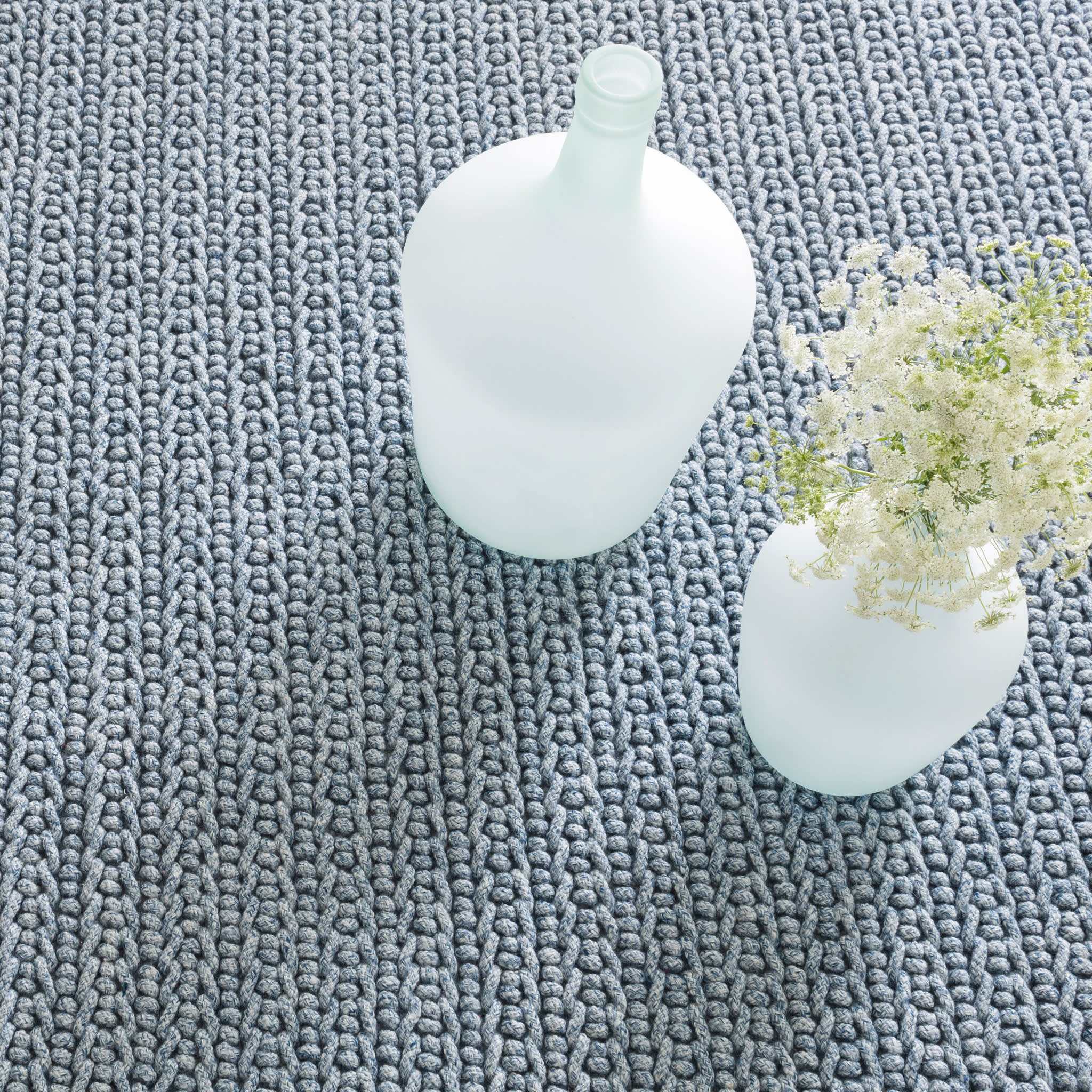 Veranda Handwoven Performance Rug | Denim