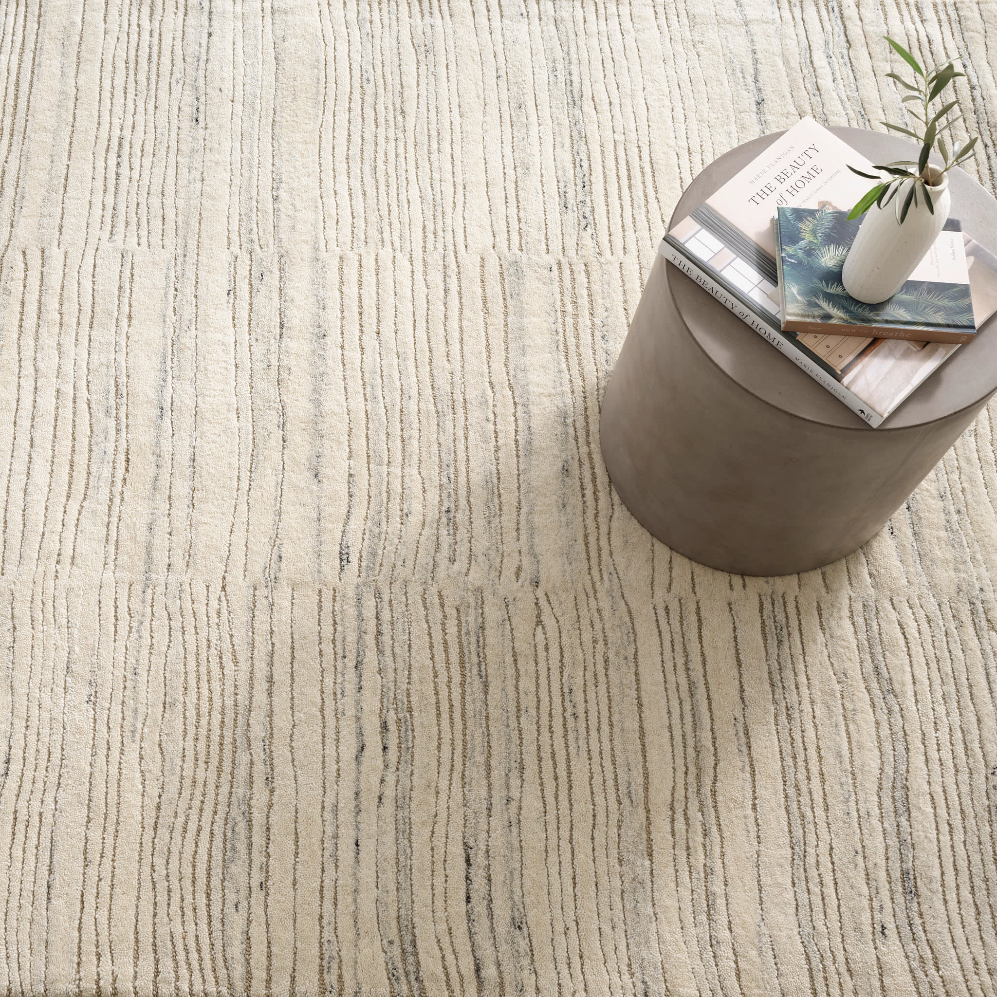 Avery Hand Tufted Wool Rug | Oatmeal