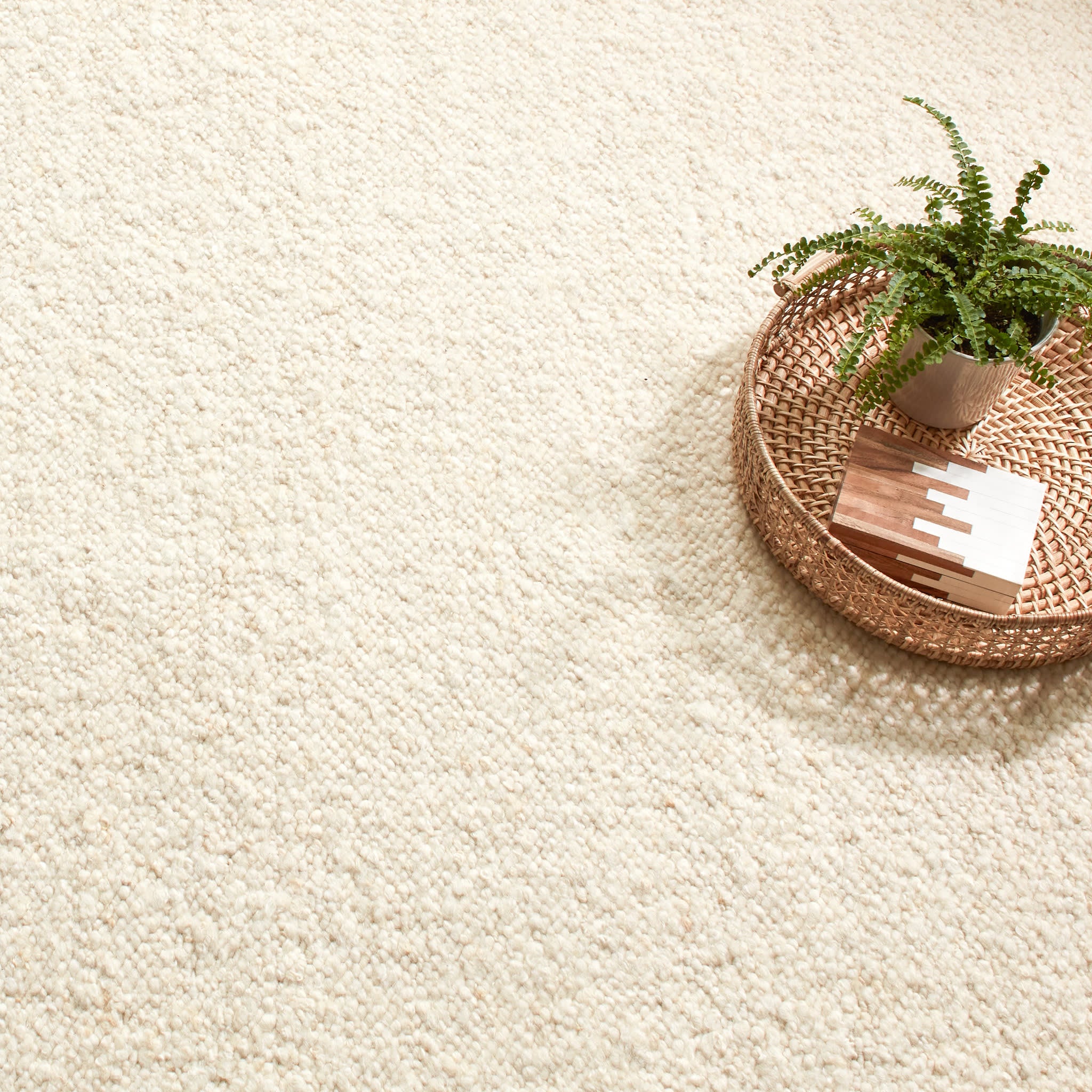 Holmstead Handwoven Wool Rug | Ivory