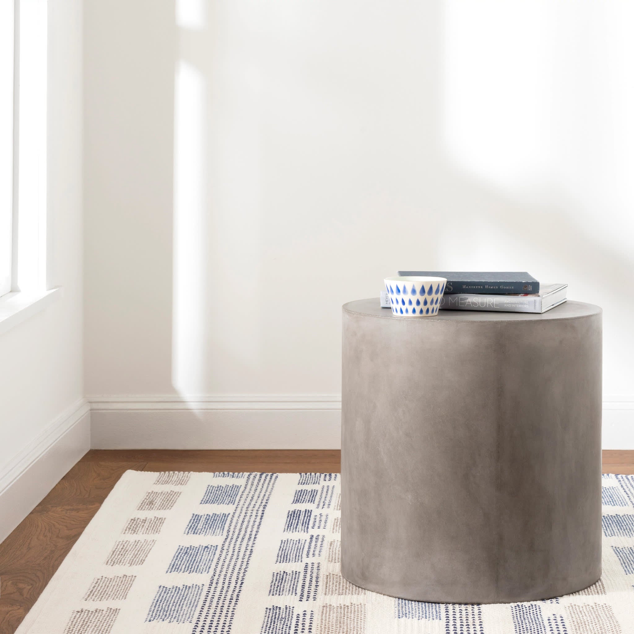 Tread Lightly Handwoven Cotton Rug | Navy