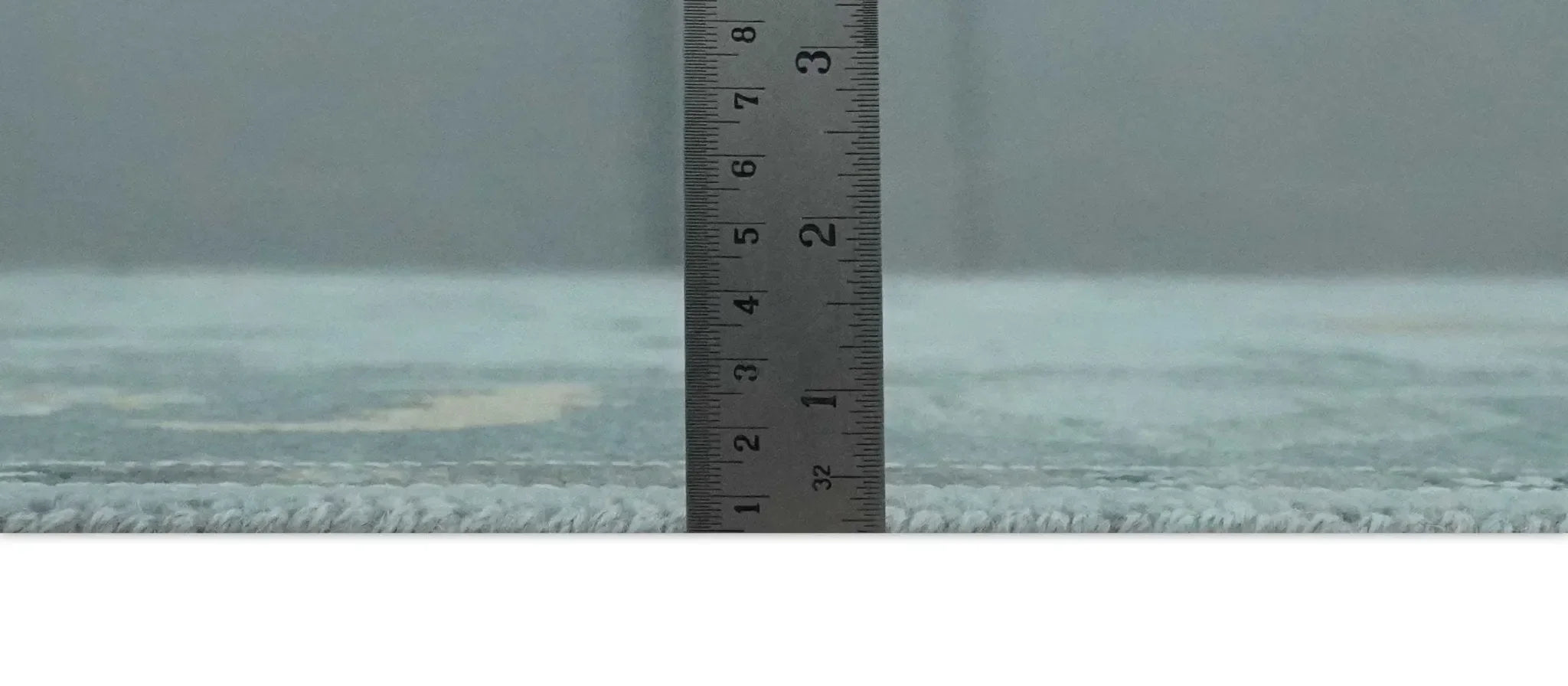 Bluish Gray and Aqua Hand knotted Oriental Oushak Custom Made wool Area Rug - The Mayfair Hall